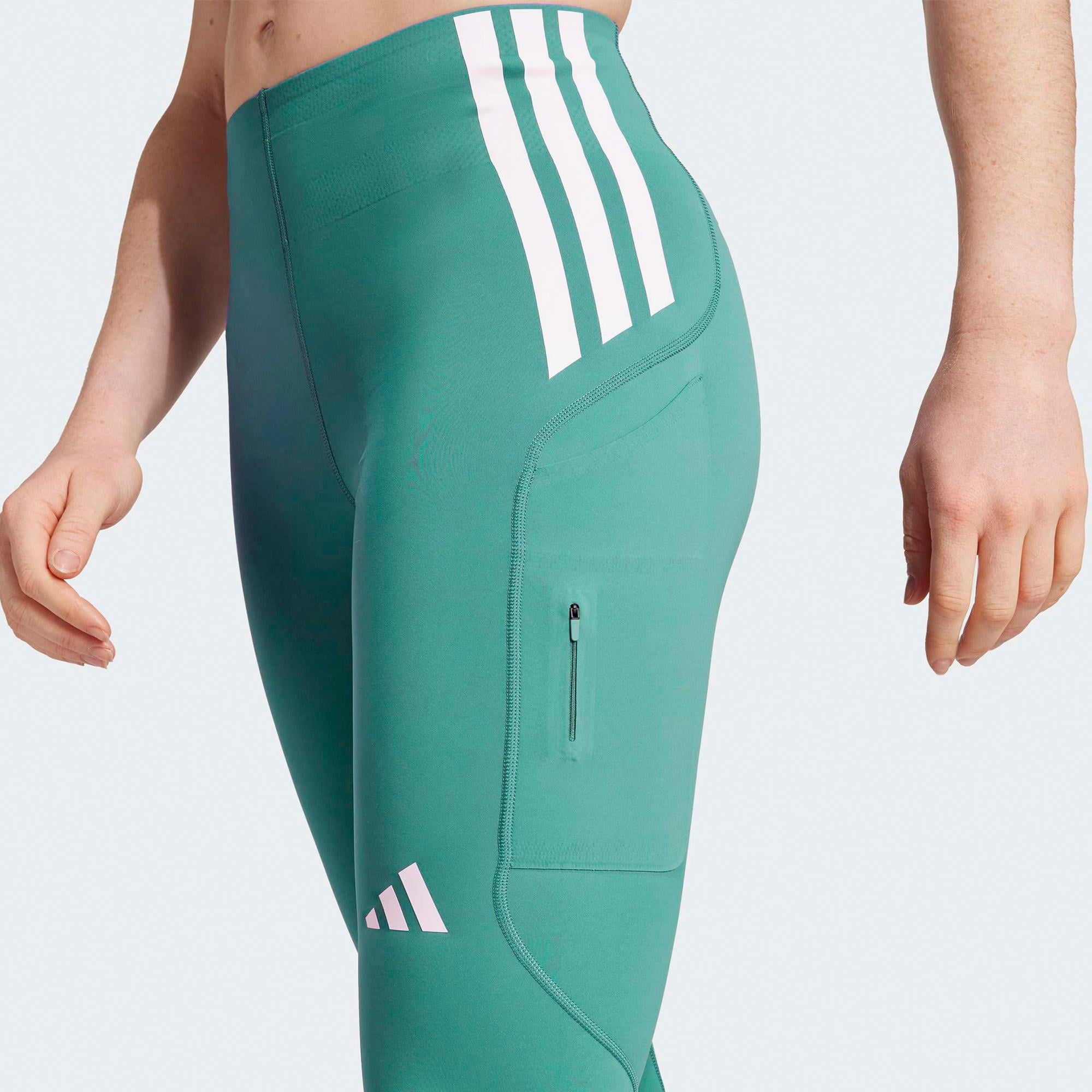 adidas Adizero Full Length Kadın Yeşil Koşu Taytı