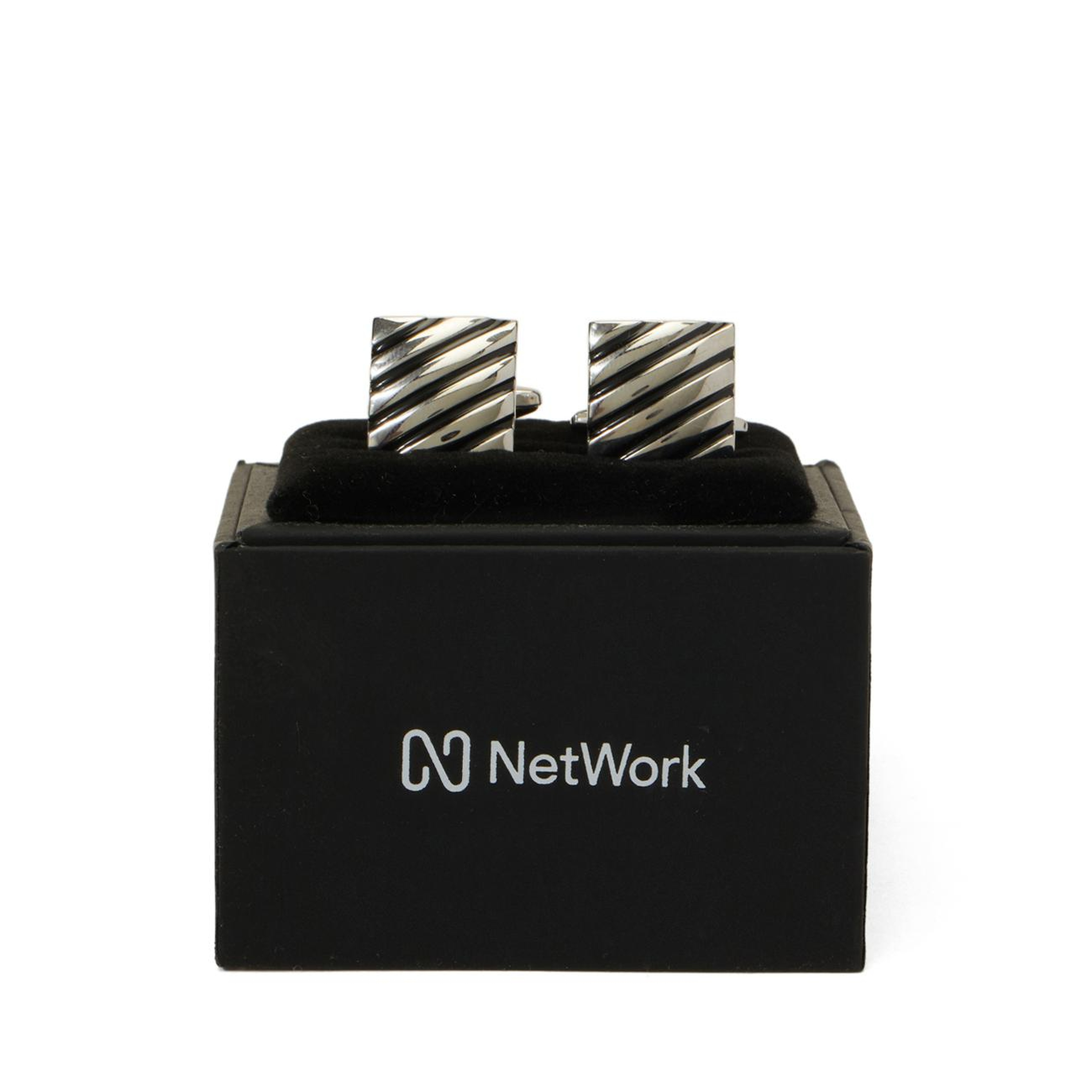 Network Erkek Silver Kol Düğmesi