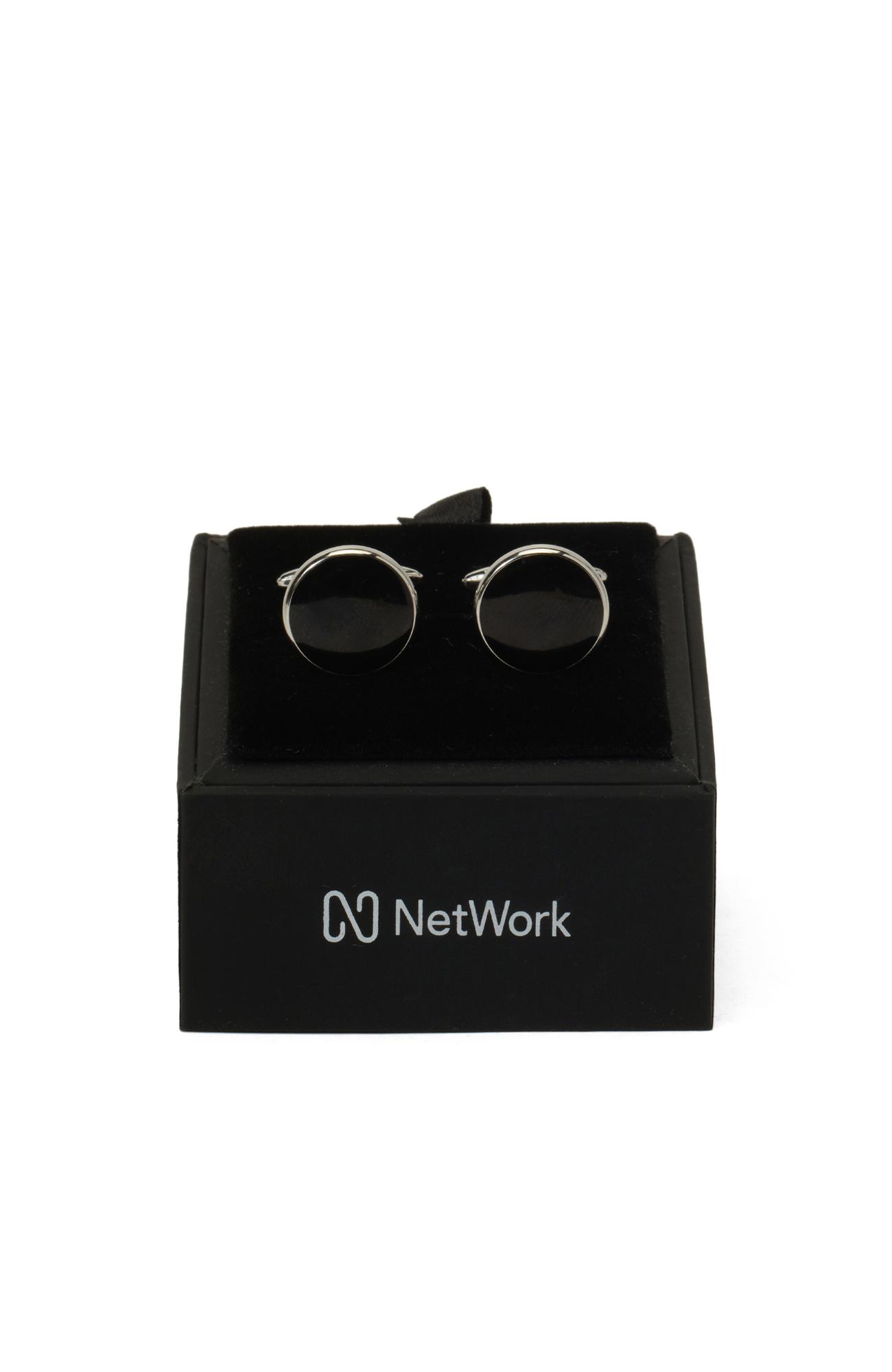 Network Erkek Silver Kol Düğmesi