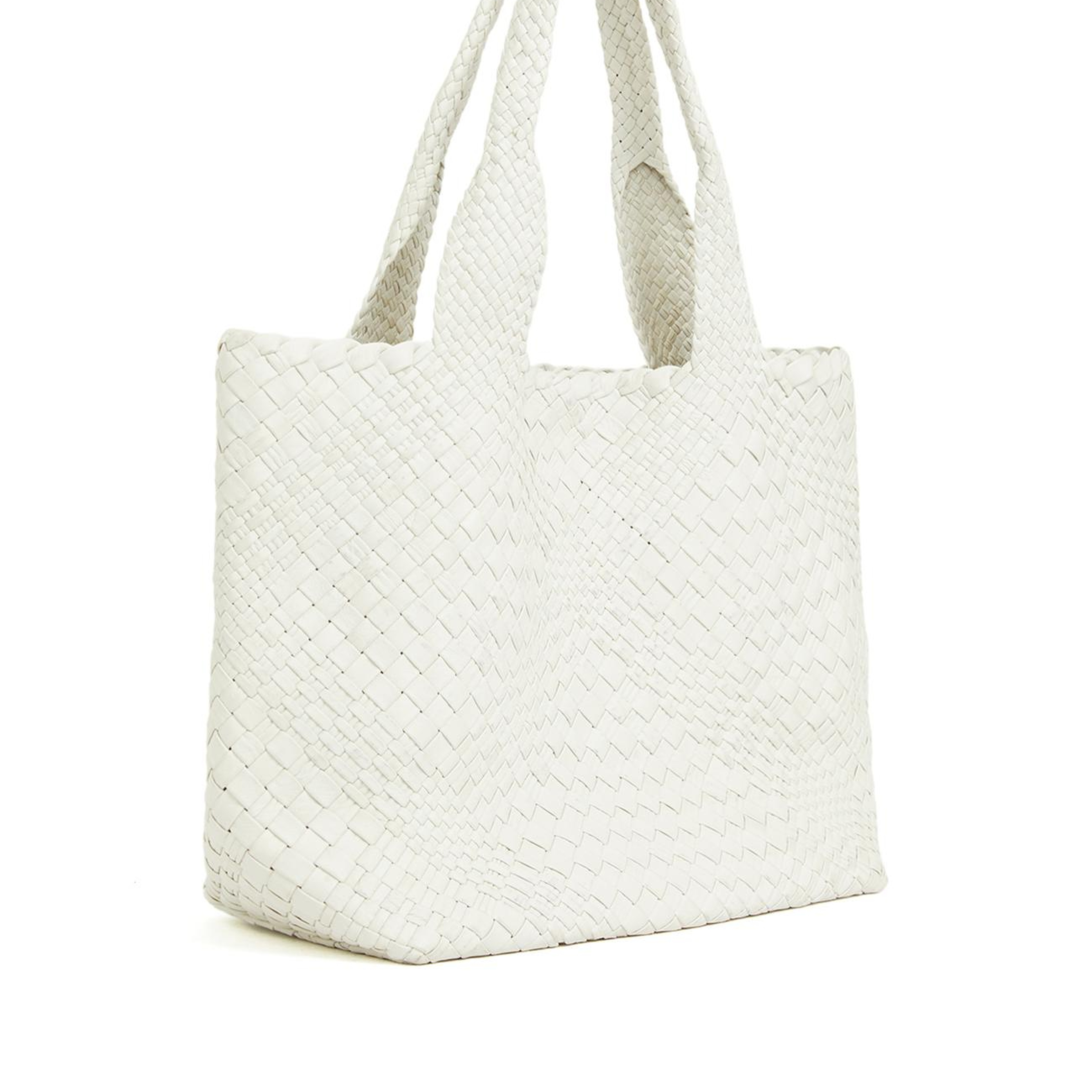 Network Kadın Kahverengi Örgü Deri Shopper Çanta