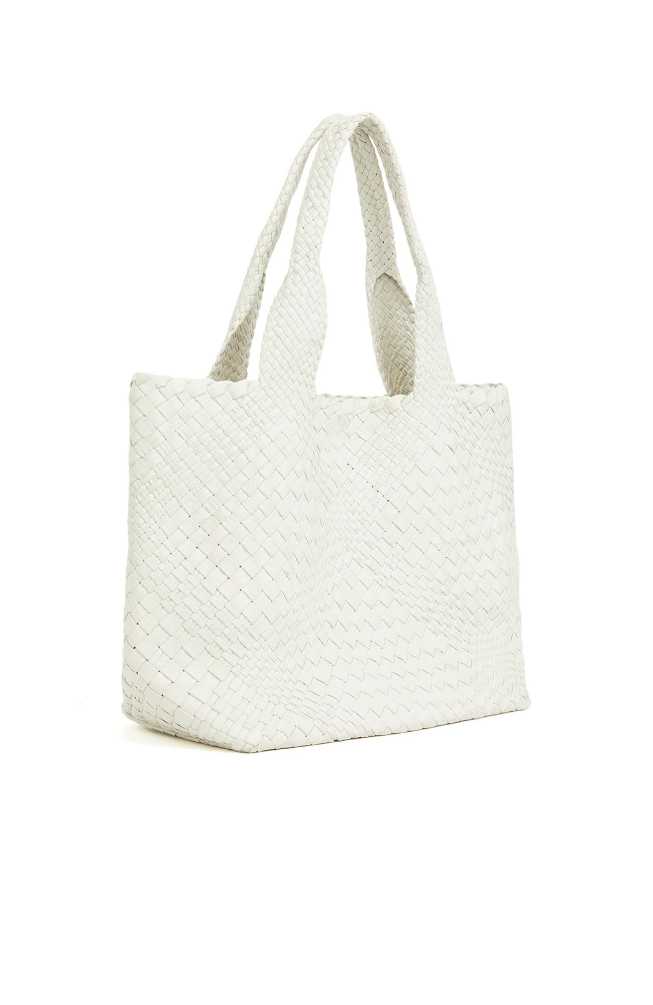 Network Kadın Kahverengi Örgü Deri Shopper Çanta