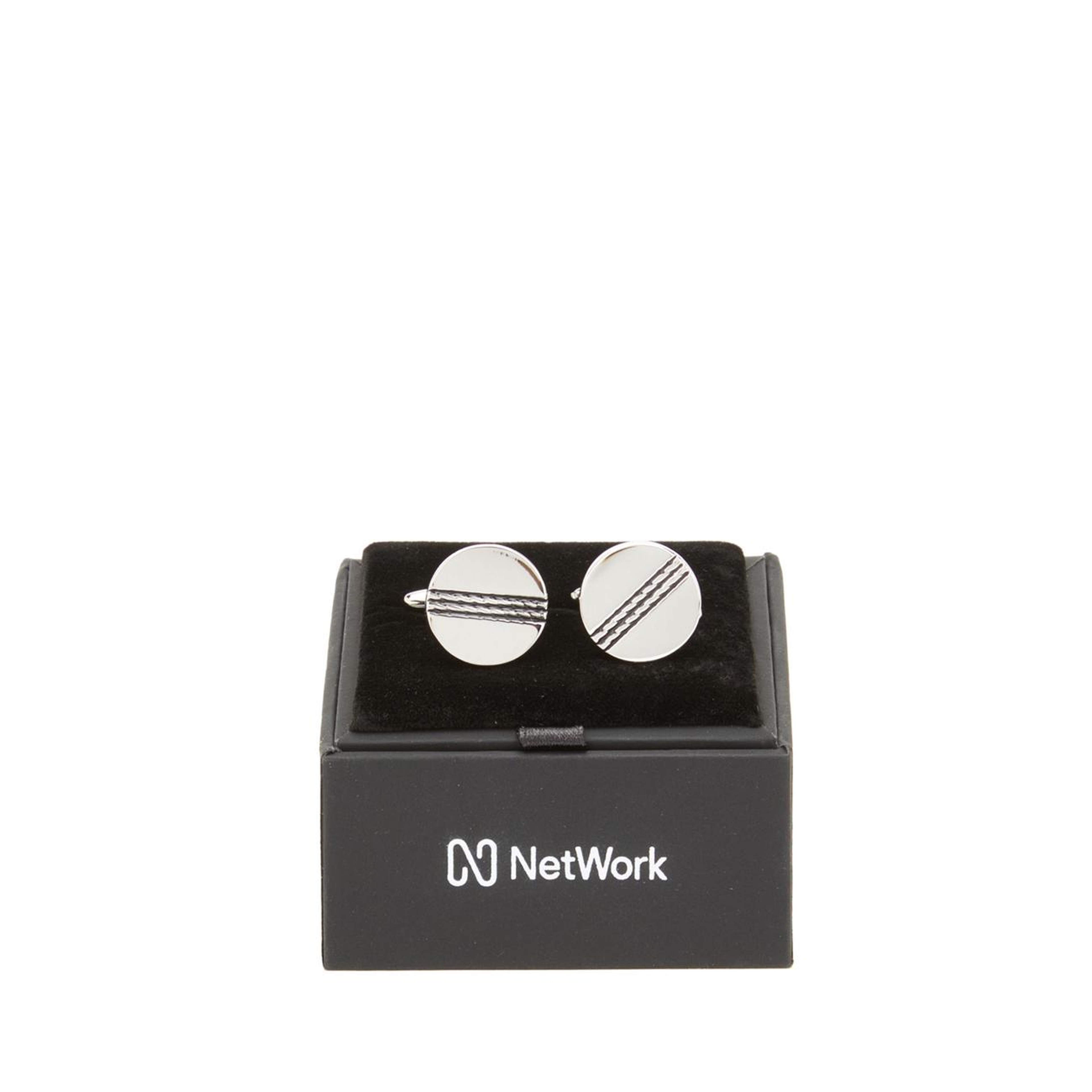 Network Erkek Silver Kol Düğmesi
