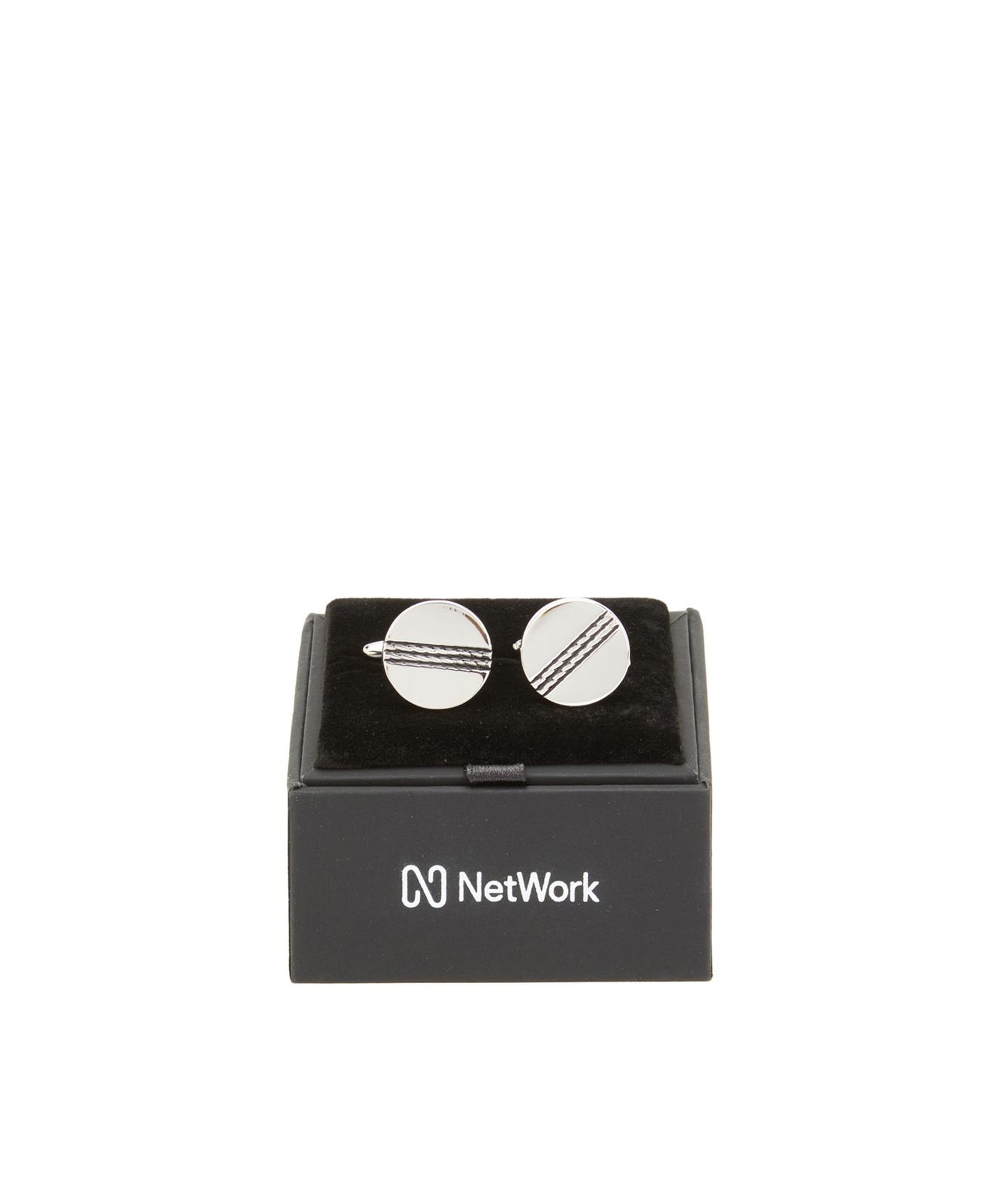 Network Erkek Silver Kol Düğmesi
