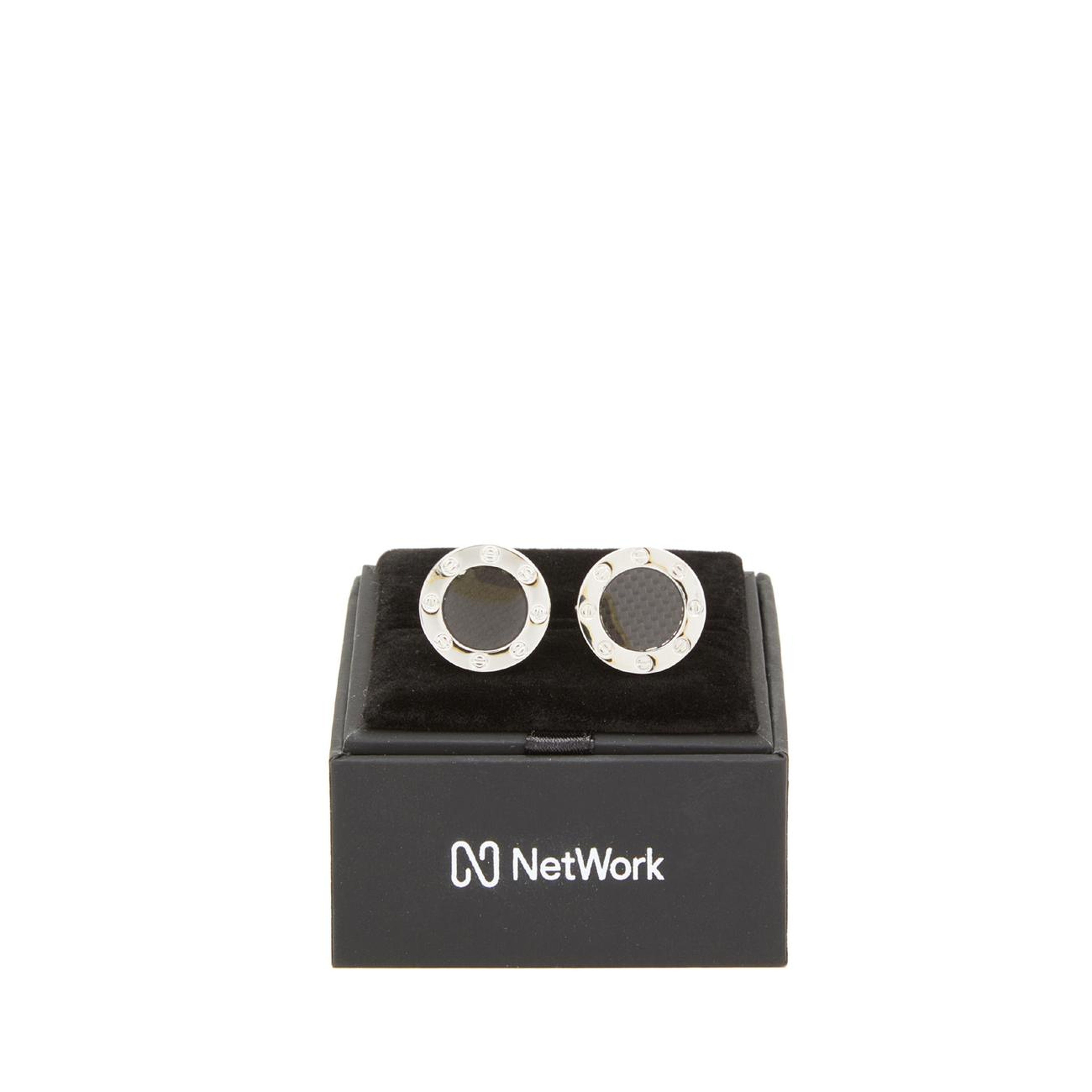 Network Erkek Silver Kol Düğmesi