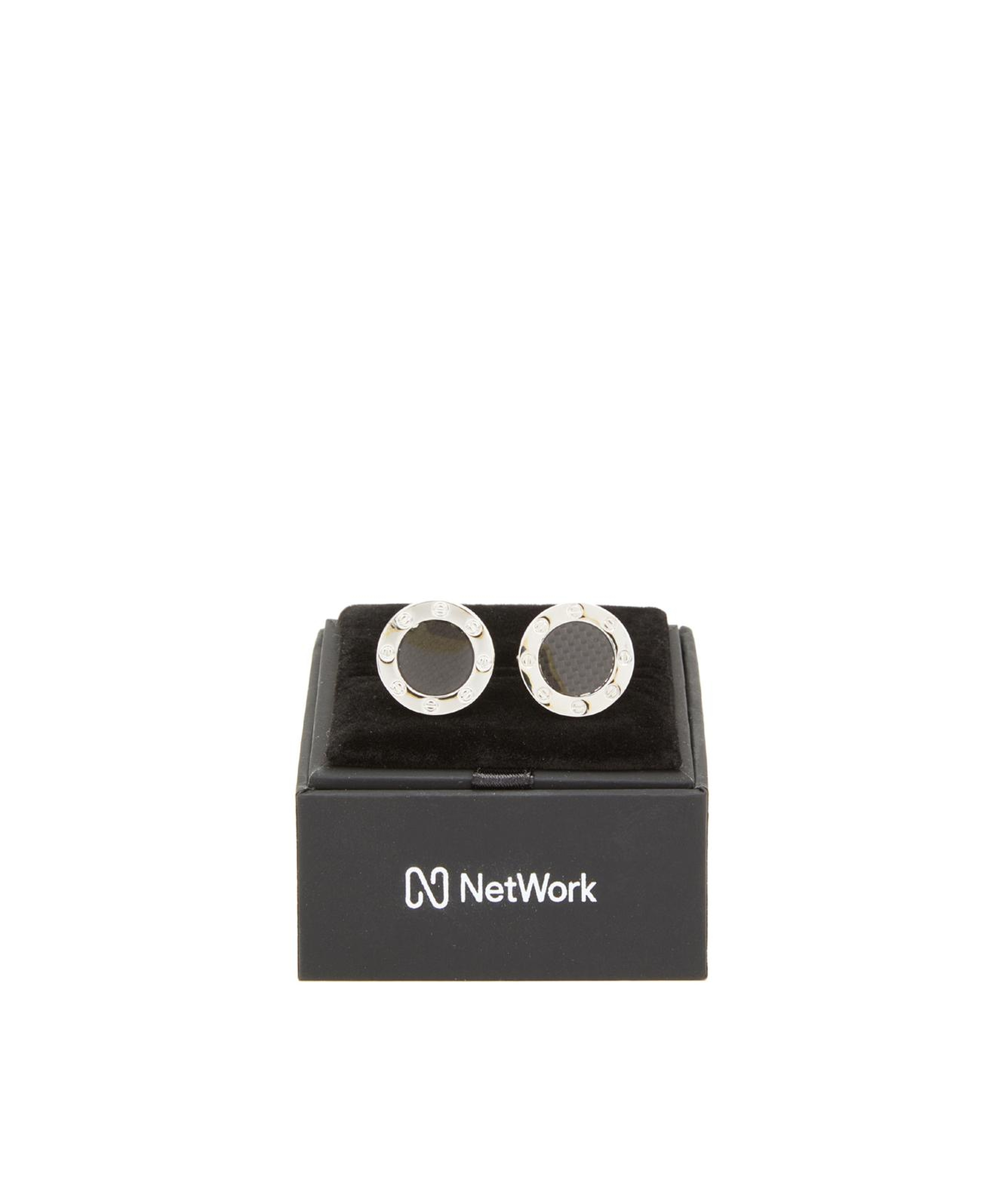 Network Erkek Silver Kol Düğmesi