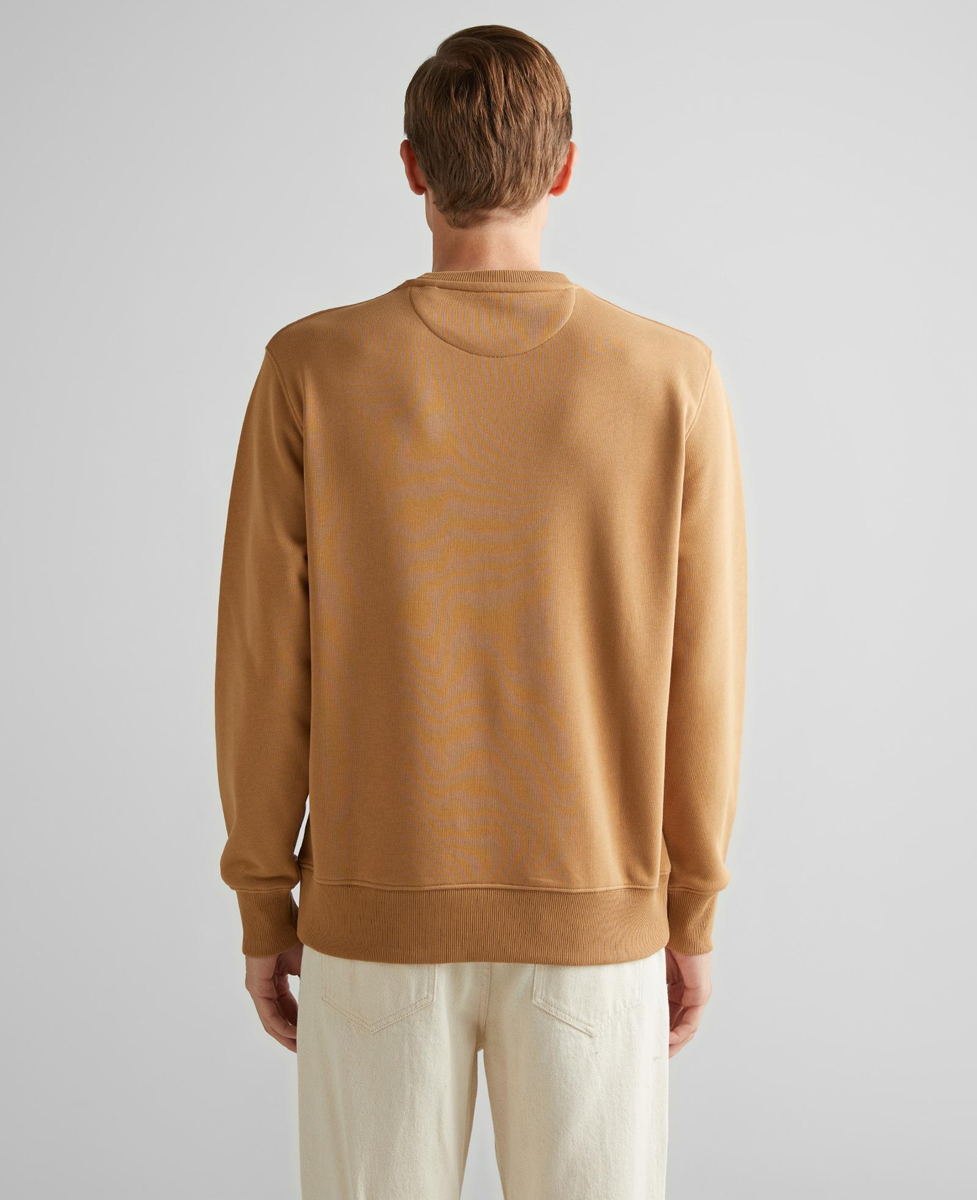 GANT Erkek Kahverengi Regular Fit Bisiklet Yaka Sweatshirt