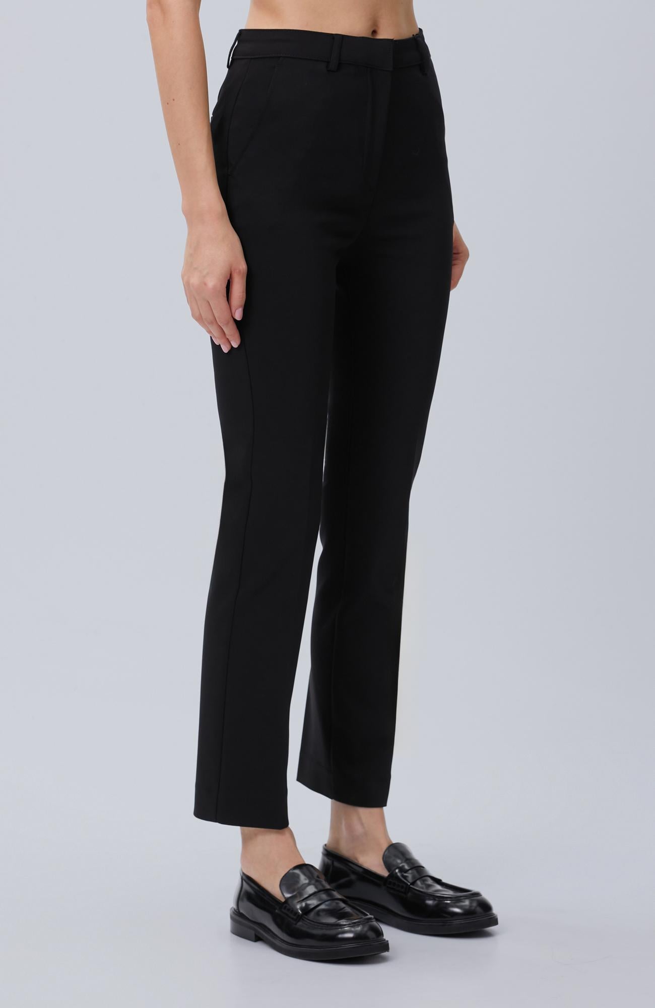 Network Kadın Siyah Smart Casual Pantolon