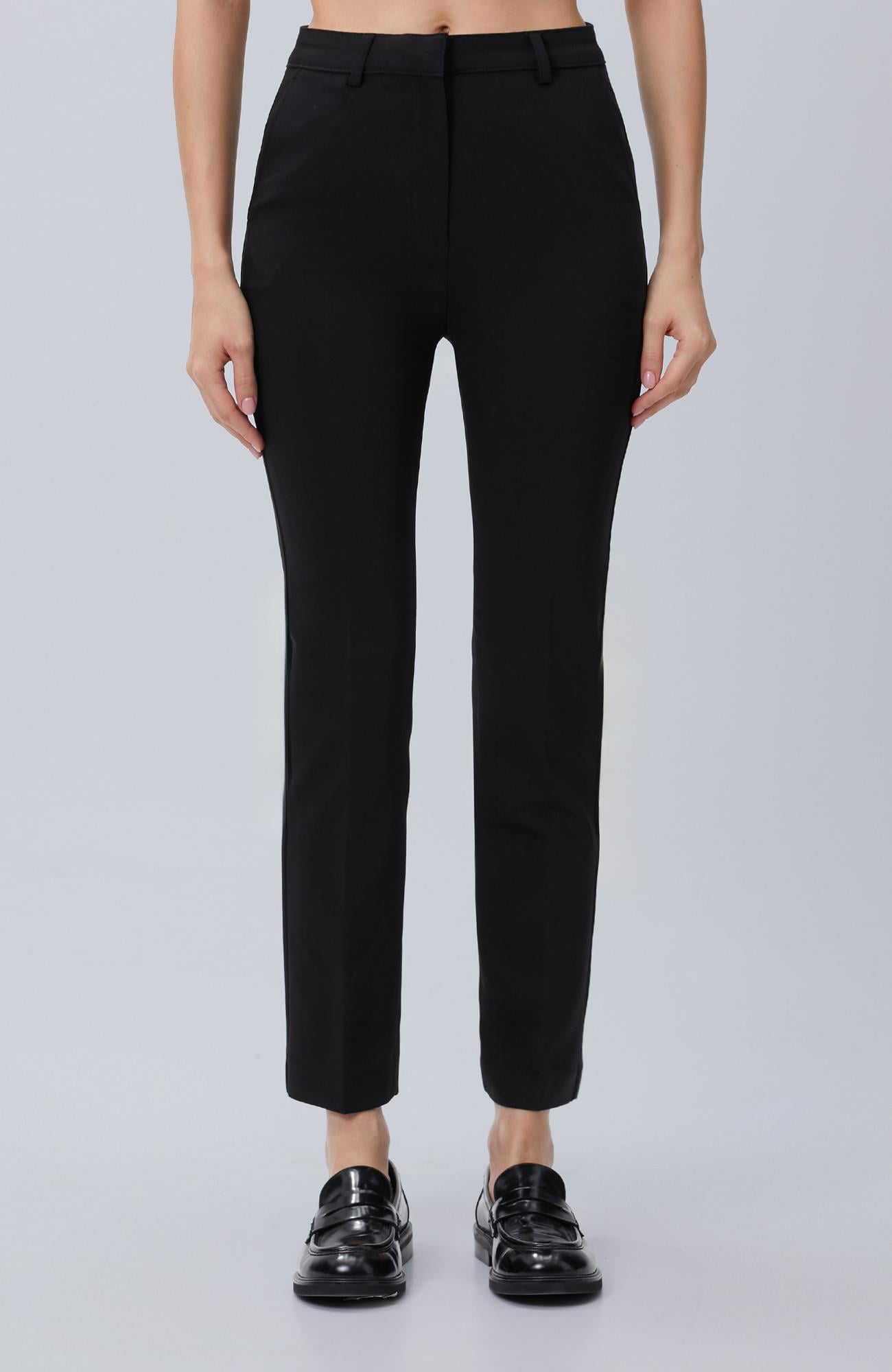 Network Kadın Siyah Smart Casual Pantolon