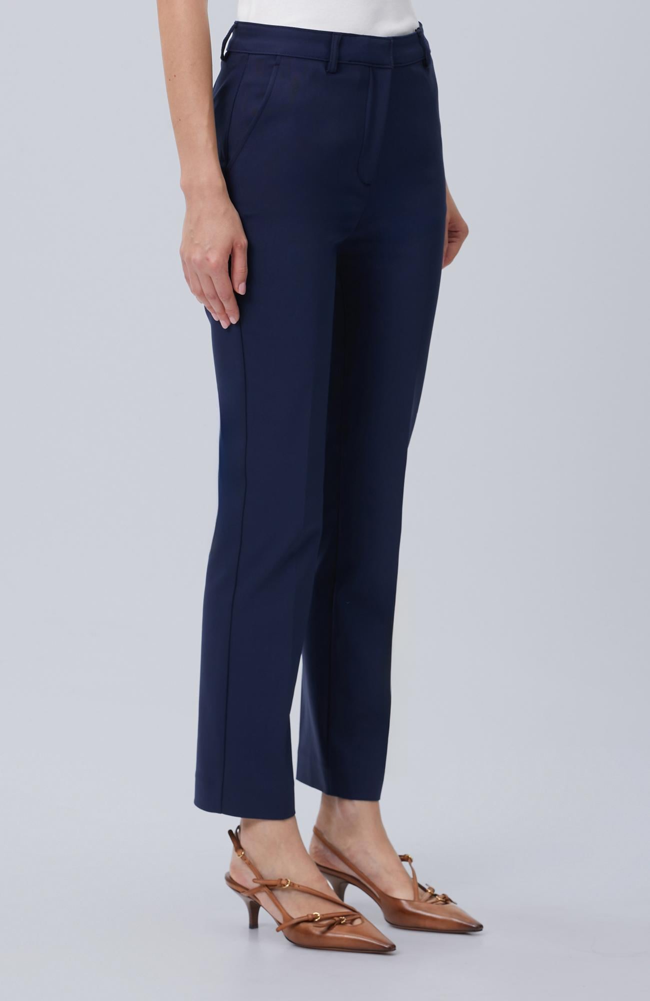 Network Kadın Lacivert Smart Casual Pantolon