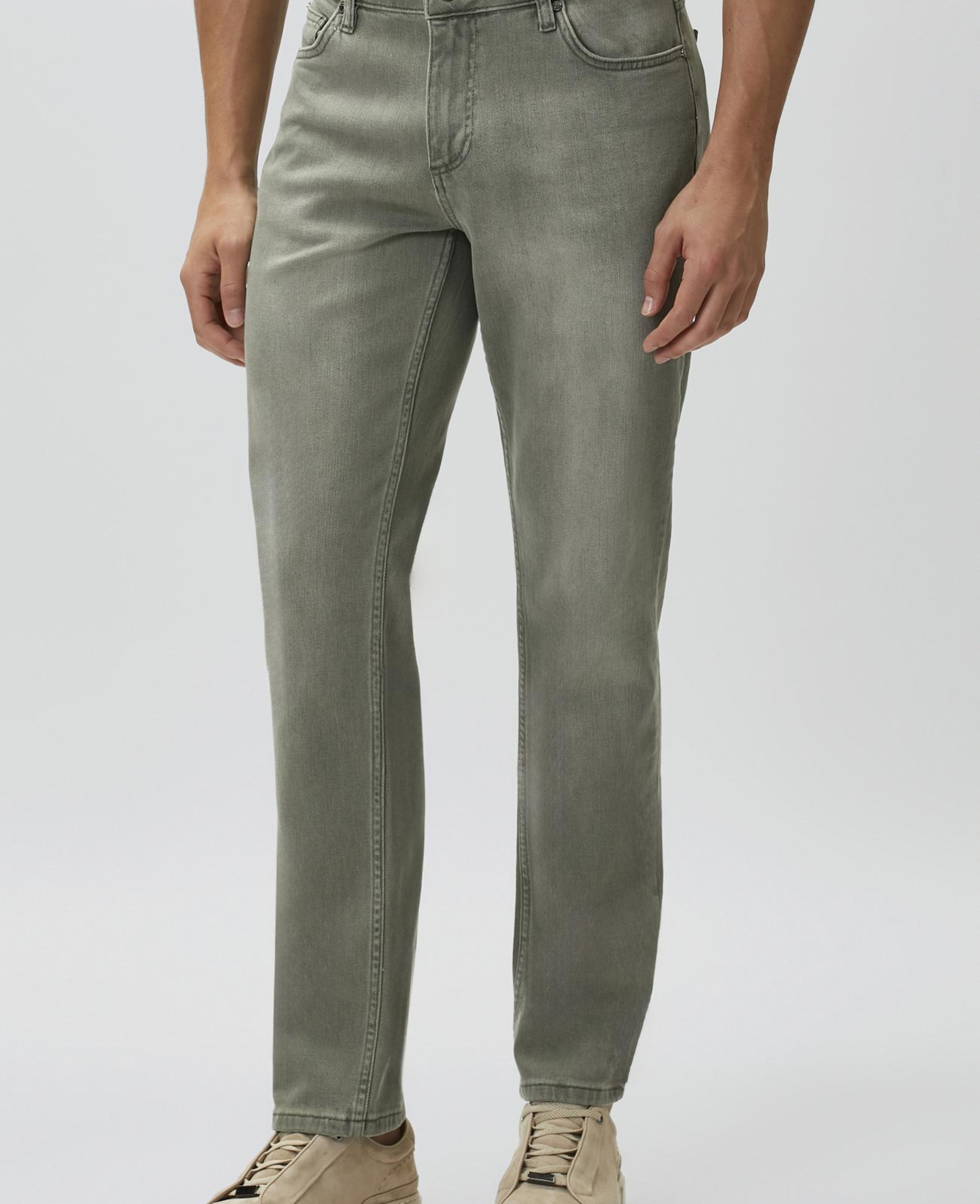 Network Erkek Haki Slim Fit Denim Pantolon