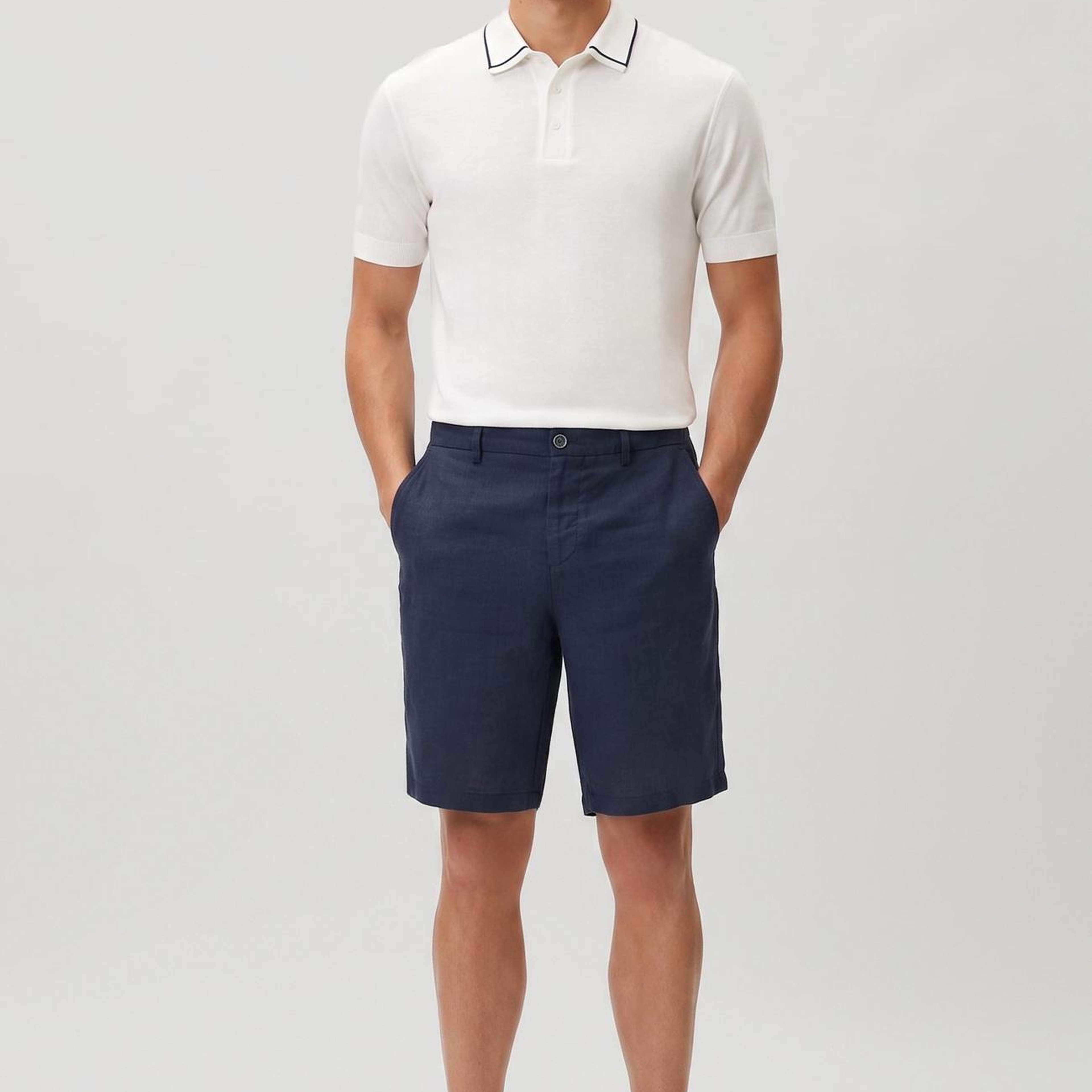 Network Erkek Beyaz Polo Yaka T-shirt