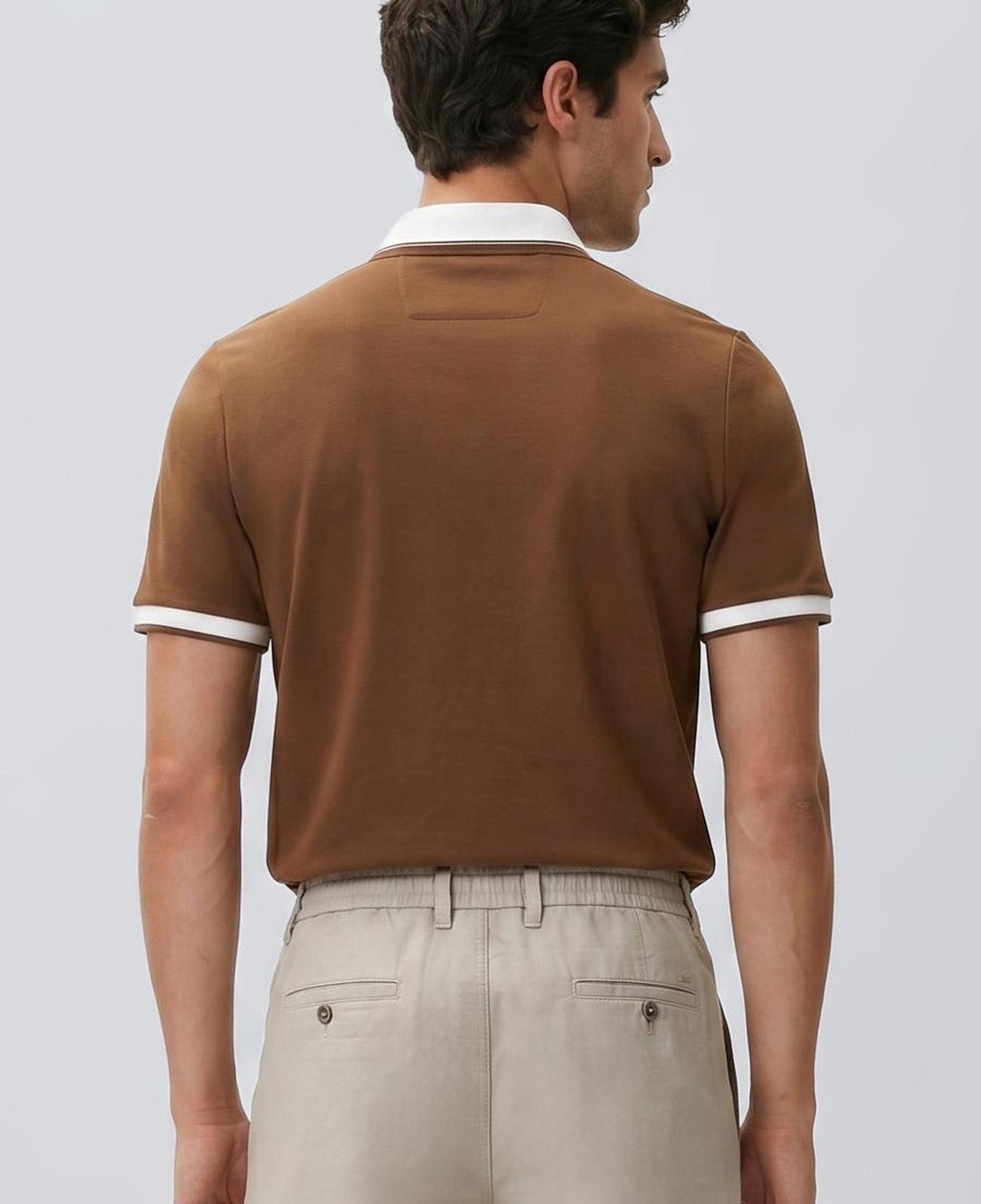 Network Erkek Kahverengi Pike T-shirt