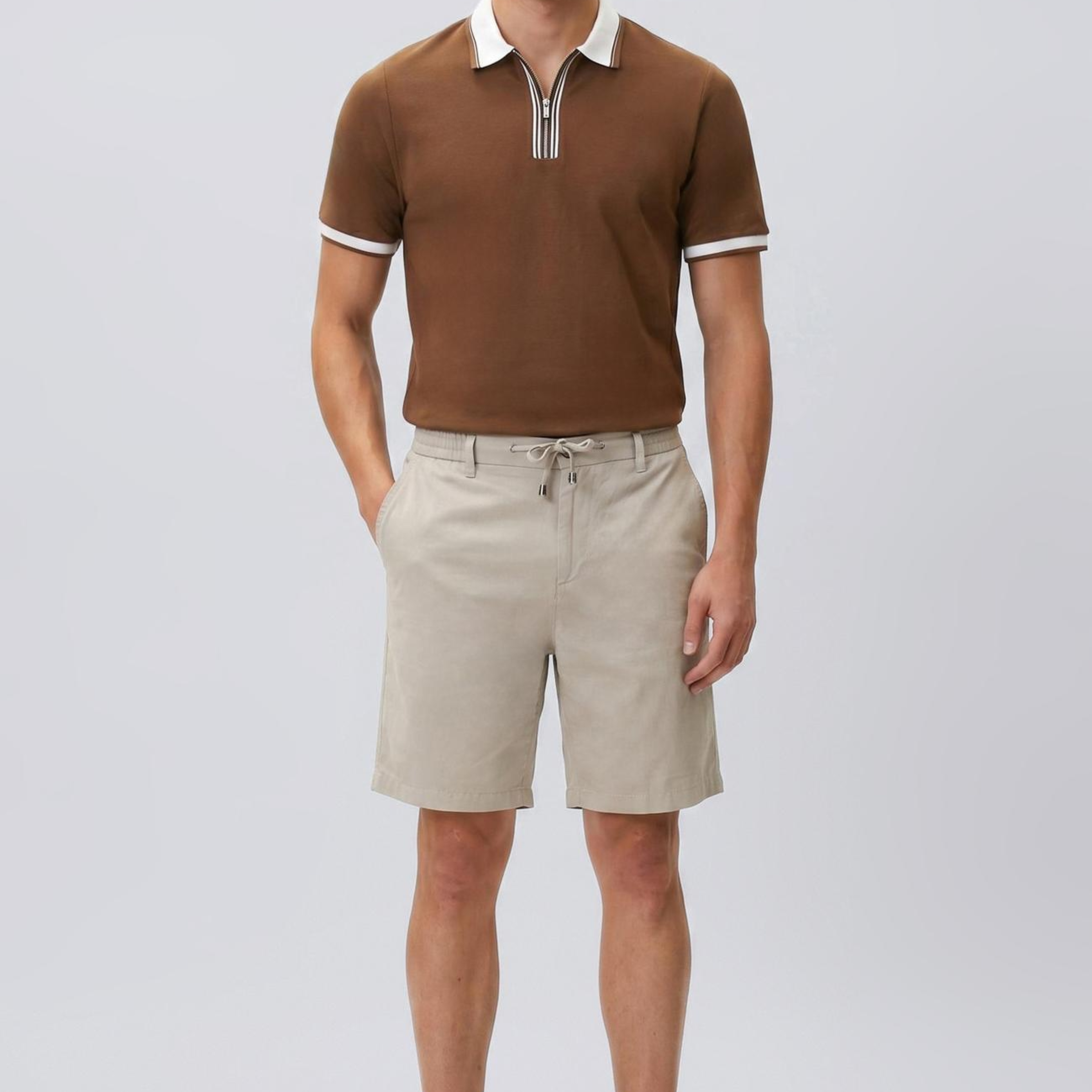 Network Erkek Kahverengi Pike T-shirt