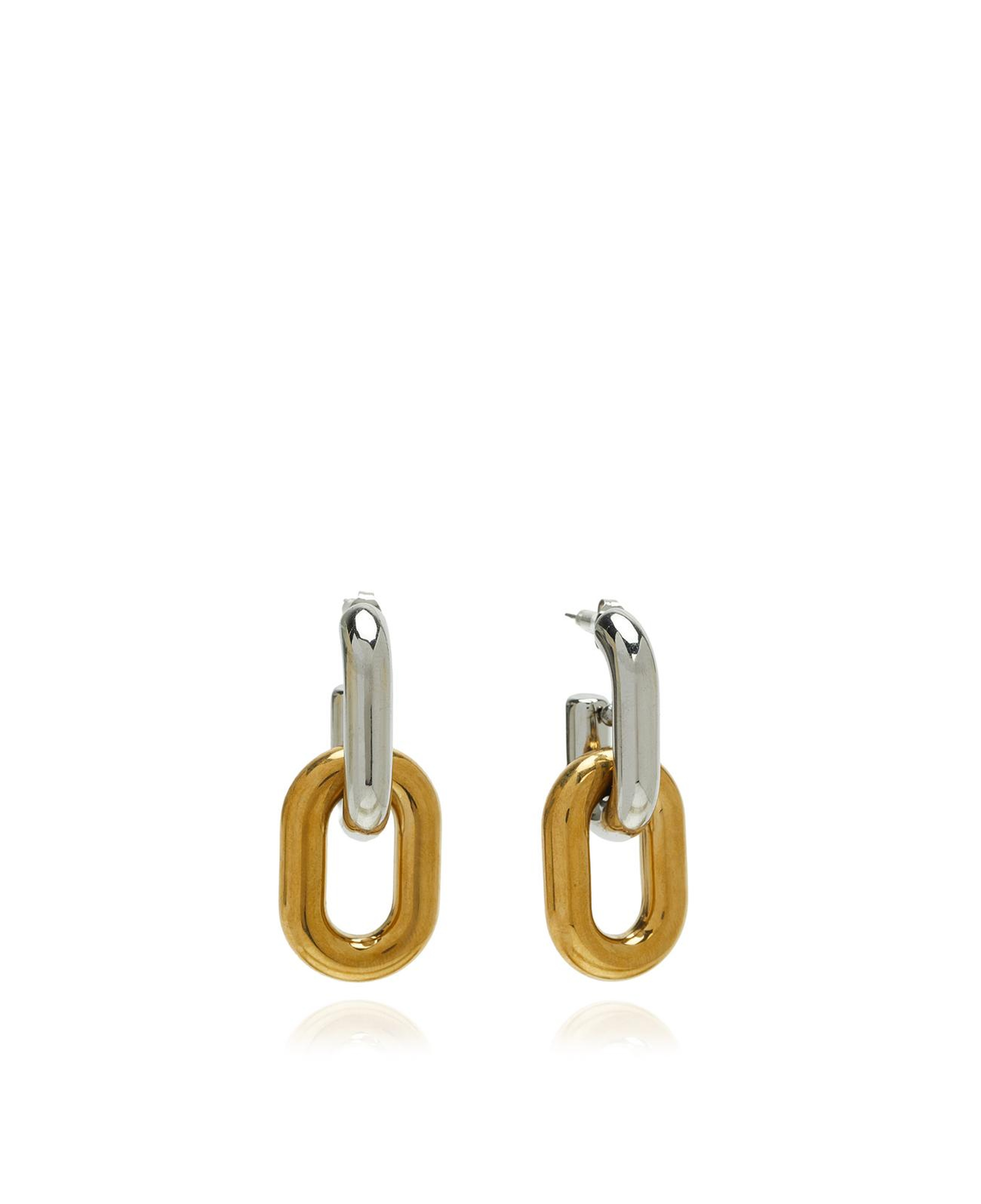 Network Kadın Silver Parçalı Zincir Formlu Küpe
