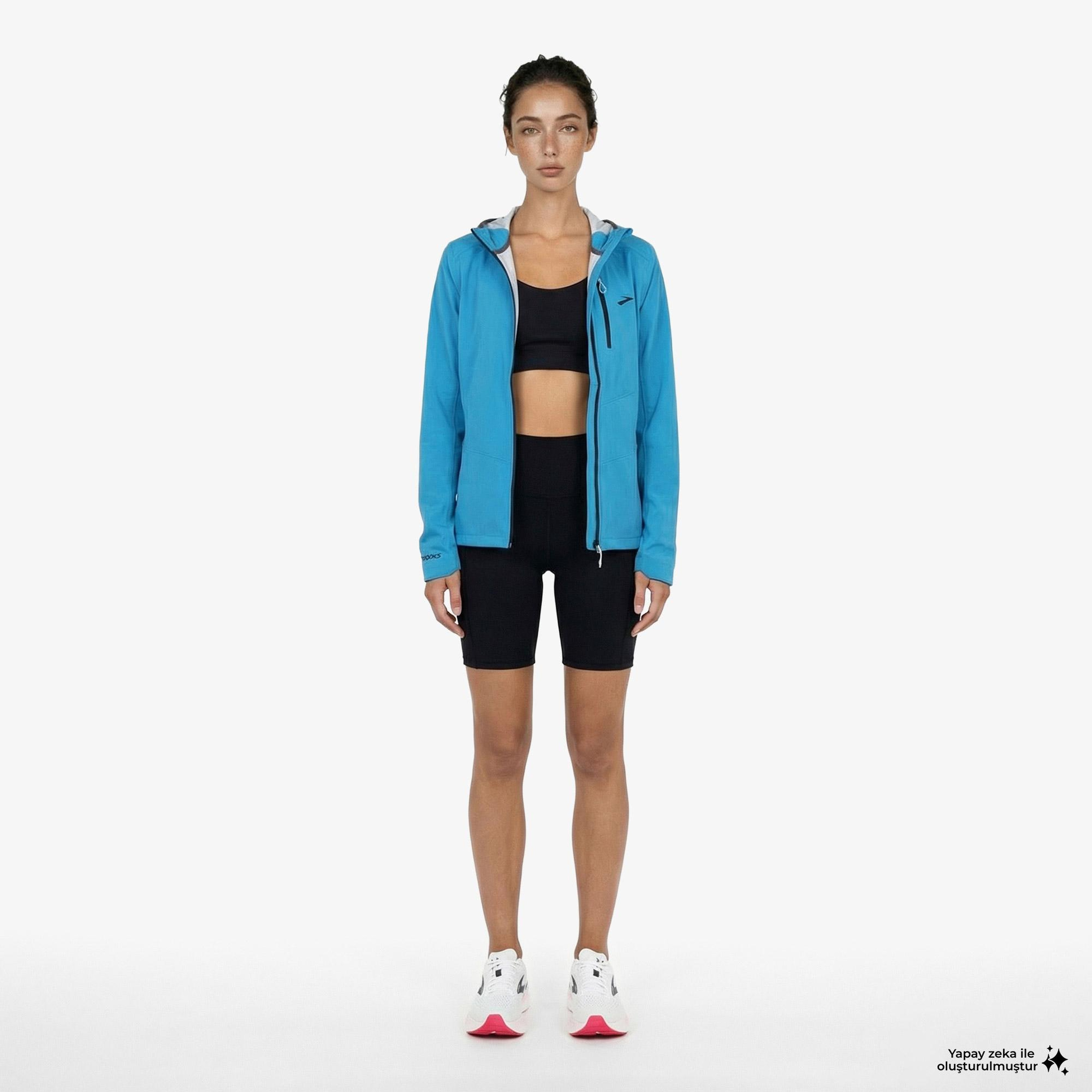 Brooks High Point Waterproof 2 Kadın Mavi Ceket