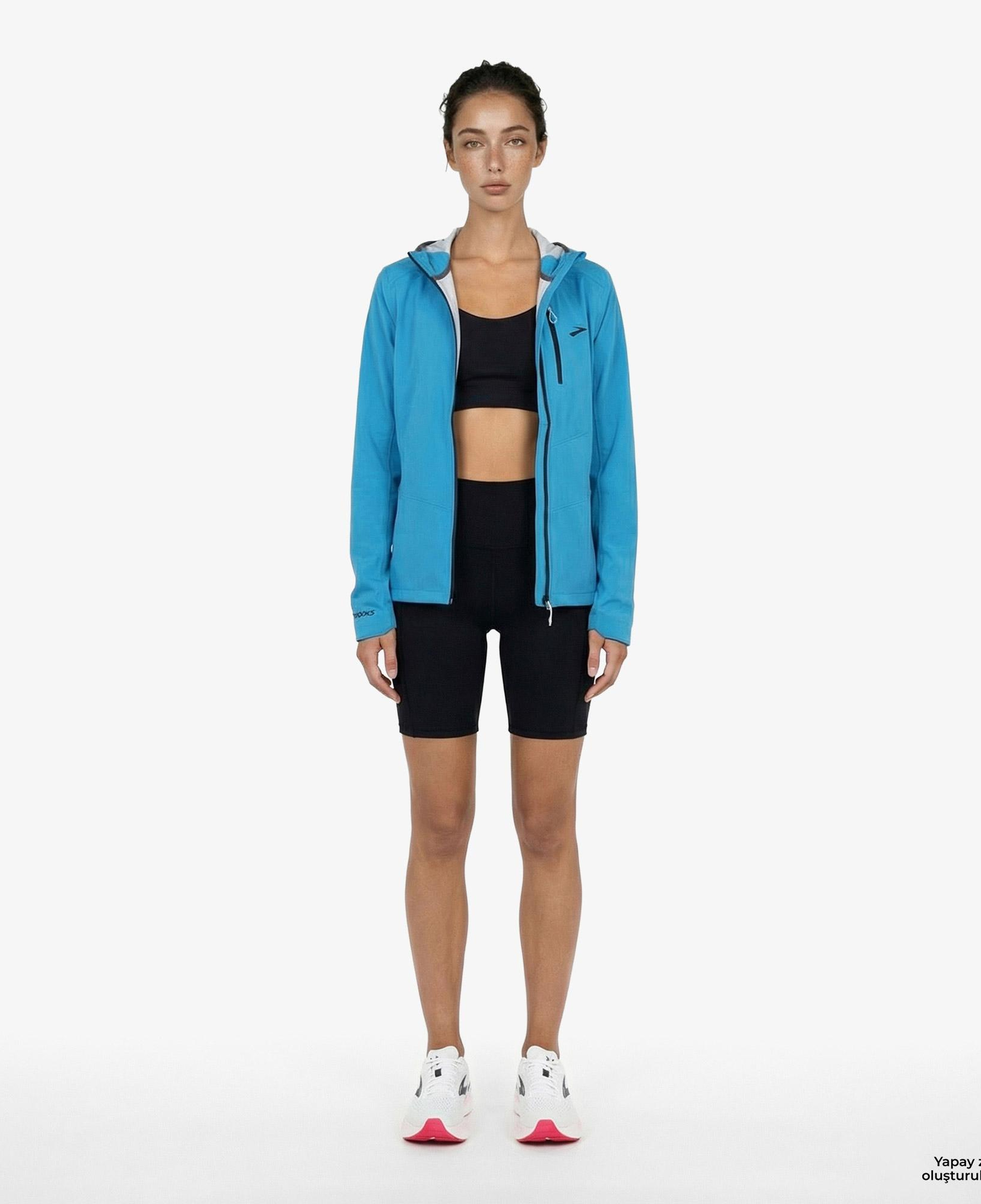 Brooks High Point Waterproof 2 Kadın Mavi Ceket