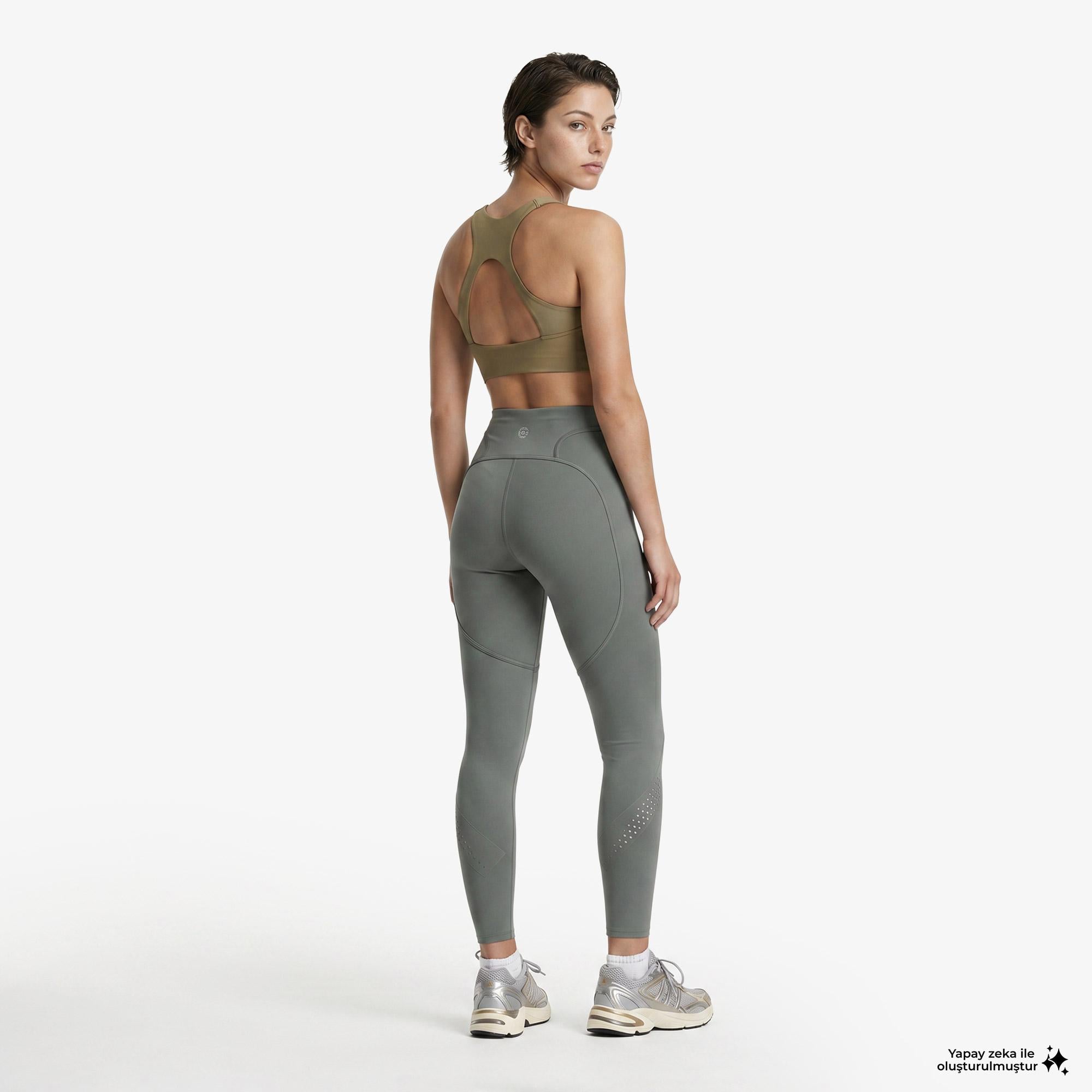 adidas by Stella McCartney Tpr 7/8 L Kadın Yeşil Tayt