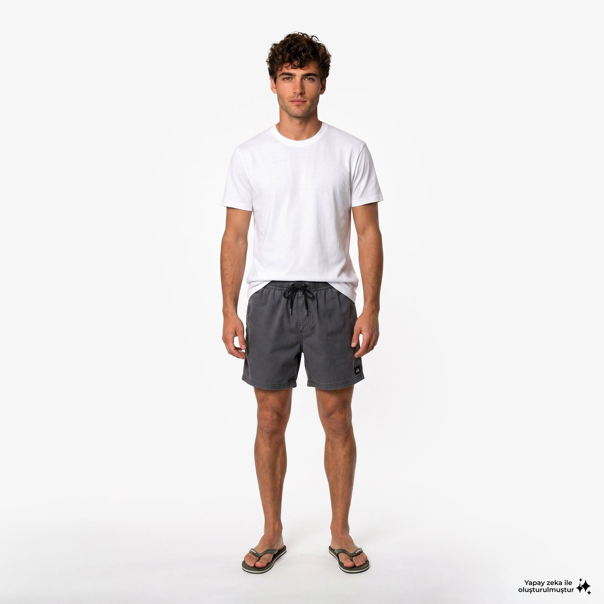Quiksilver Everyday Surfwash Volley 15 Erkek Siyah Deniz Şortu