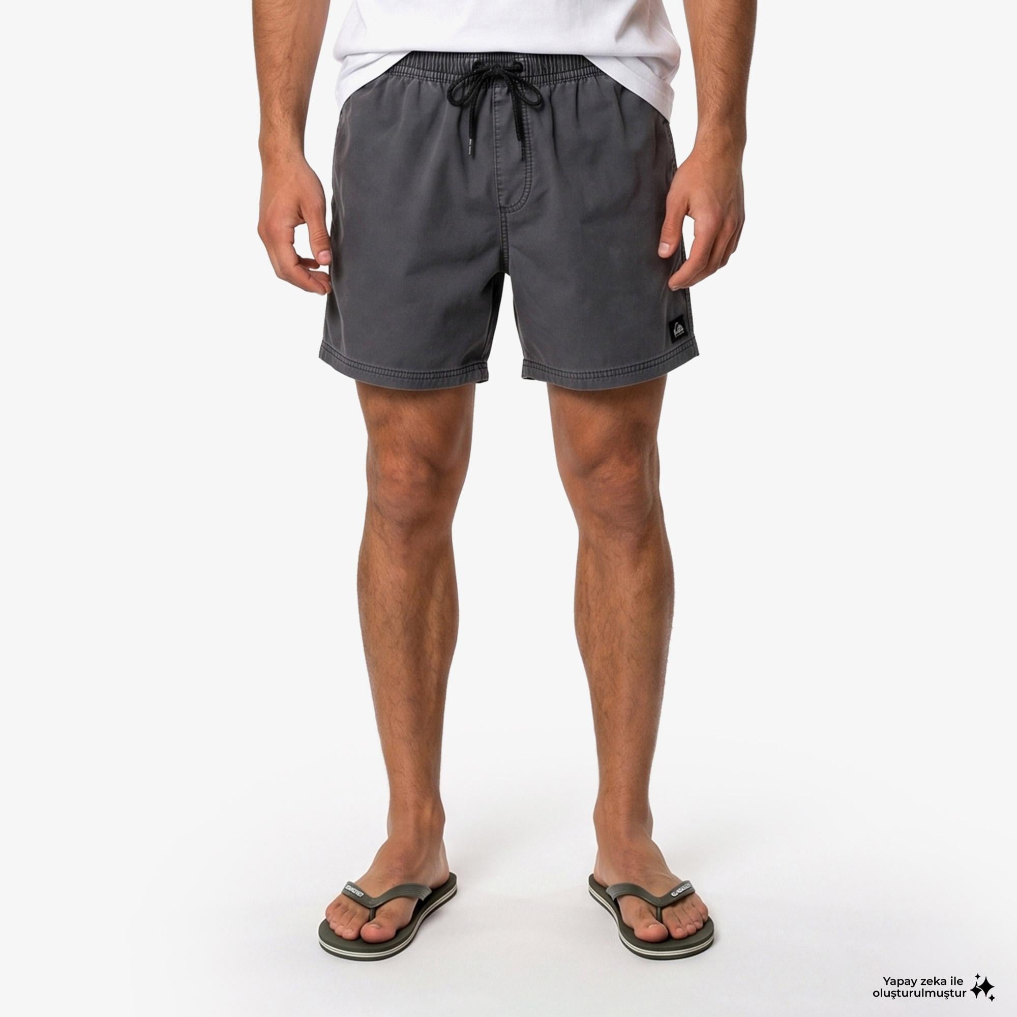 Quiksilver Everyday Surfwash Volley 15 Erkek Siyah Deniz Şortu