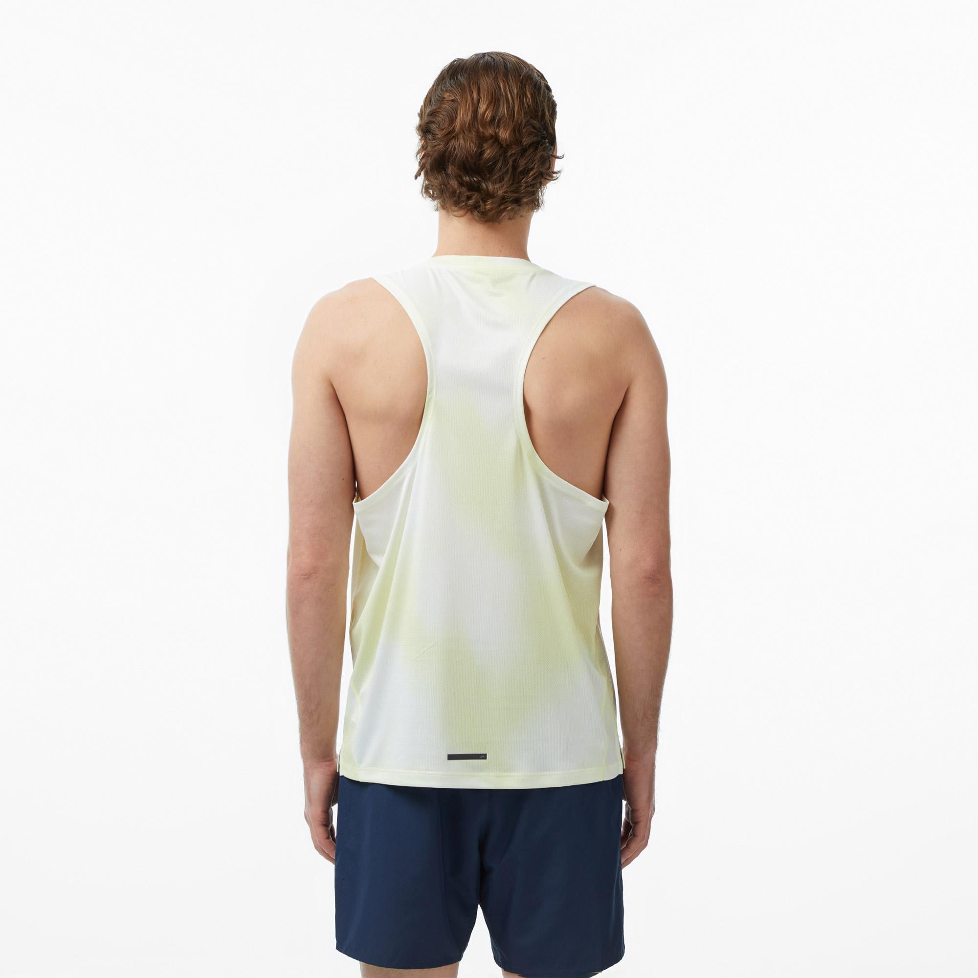 Brooks Dash Singlet Printed Erkek Sarı Atlet