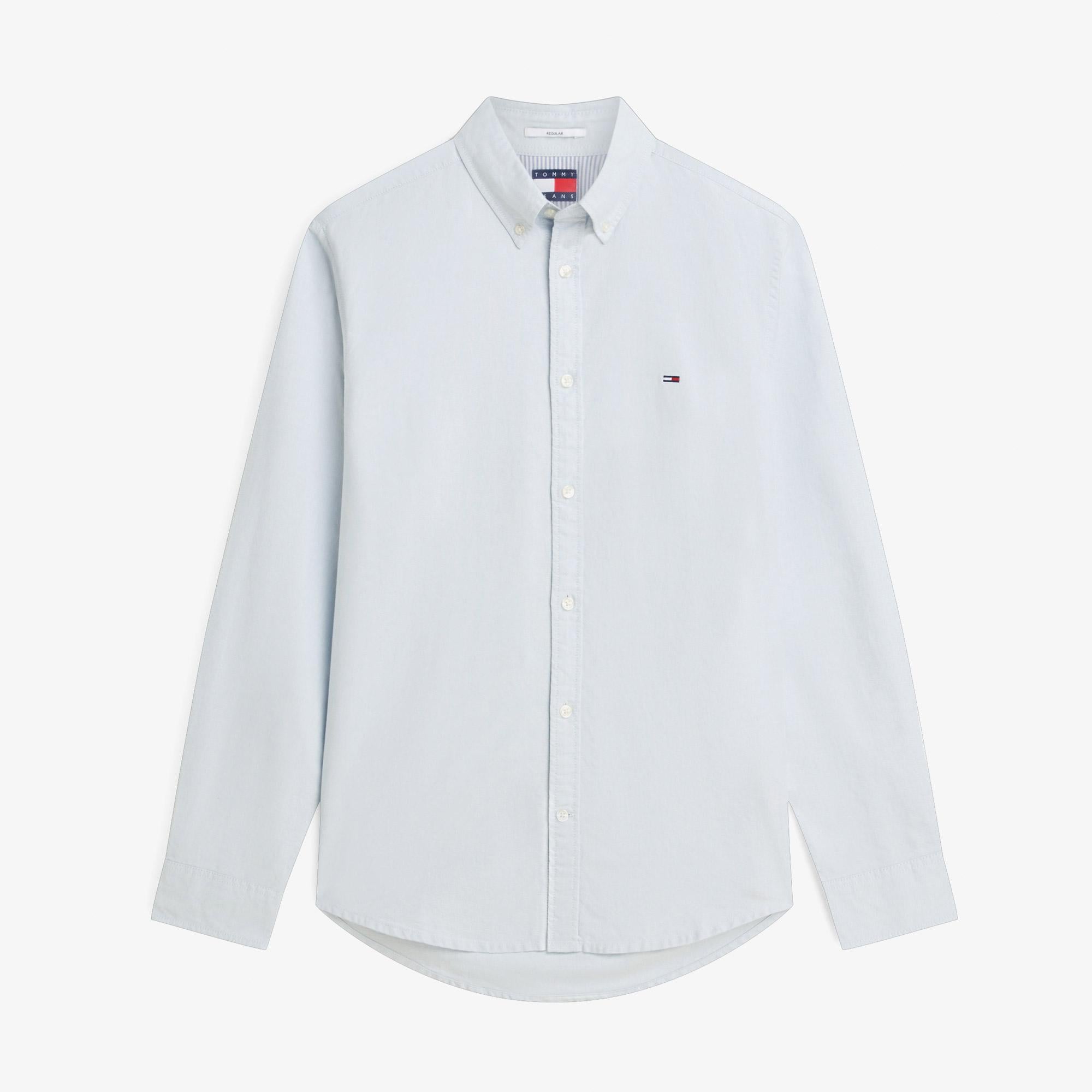 Tommy Hilfiger Oxford Erkek Mavi Gömlek