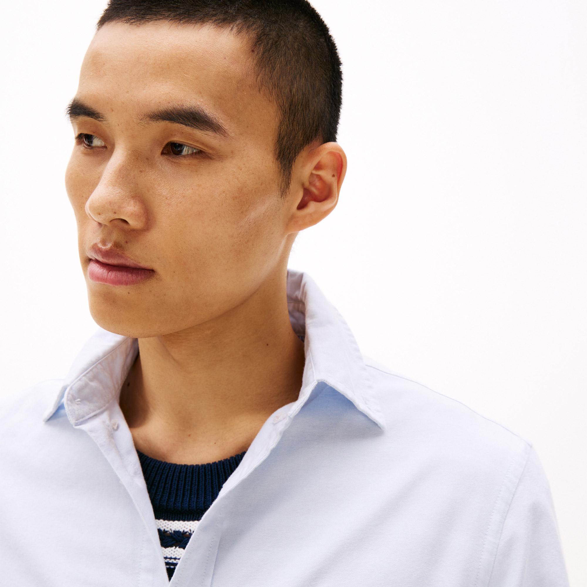 Tommy Hilfiger Oxford Erkek Mavi Gömlek