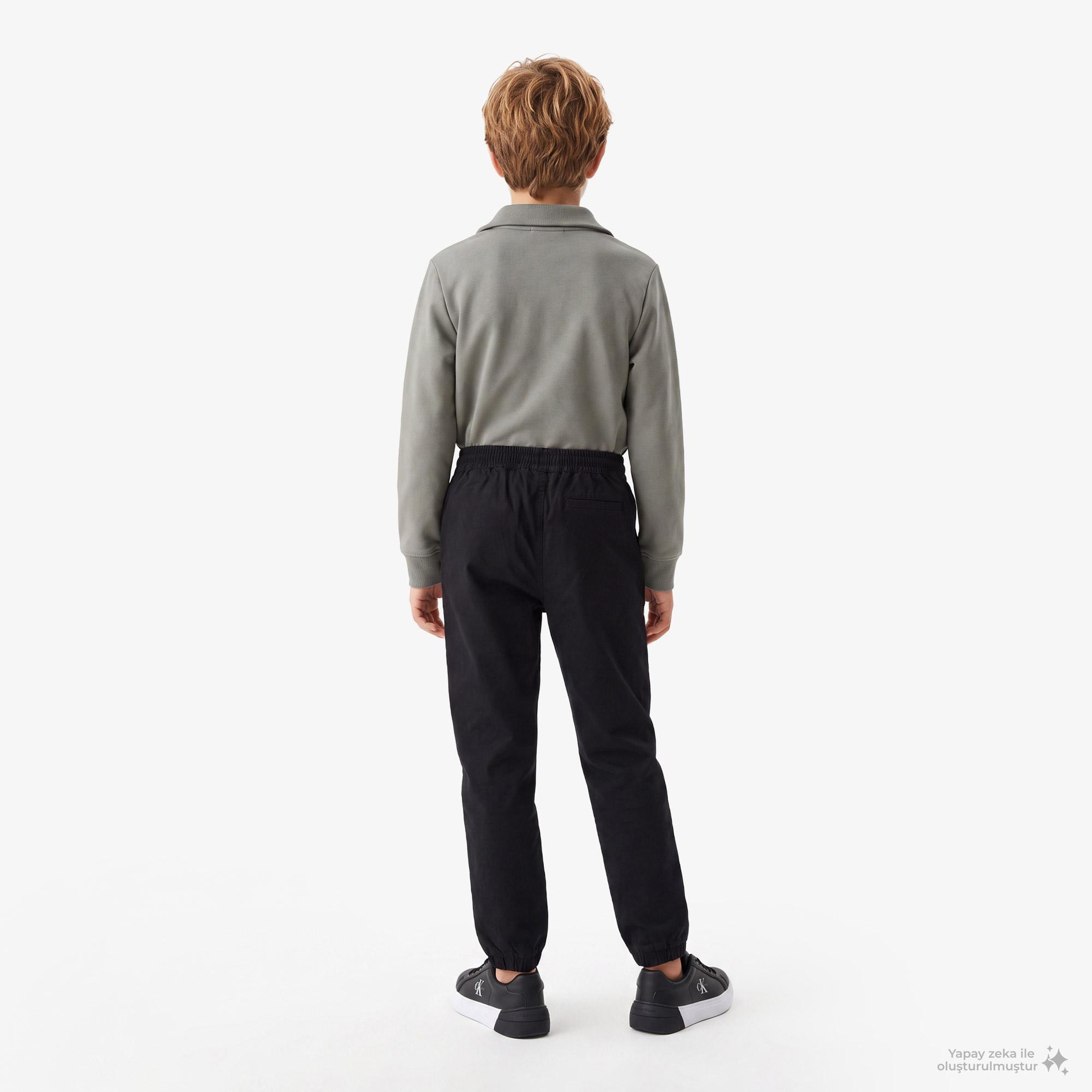 Calvin Klein Essential Woven Jogger Çocuk Siyah Jogger Pantolon