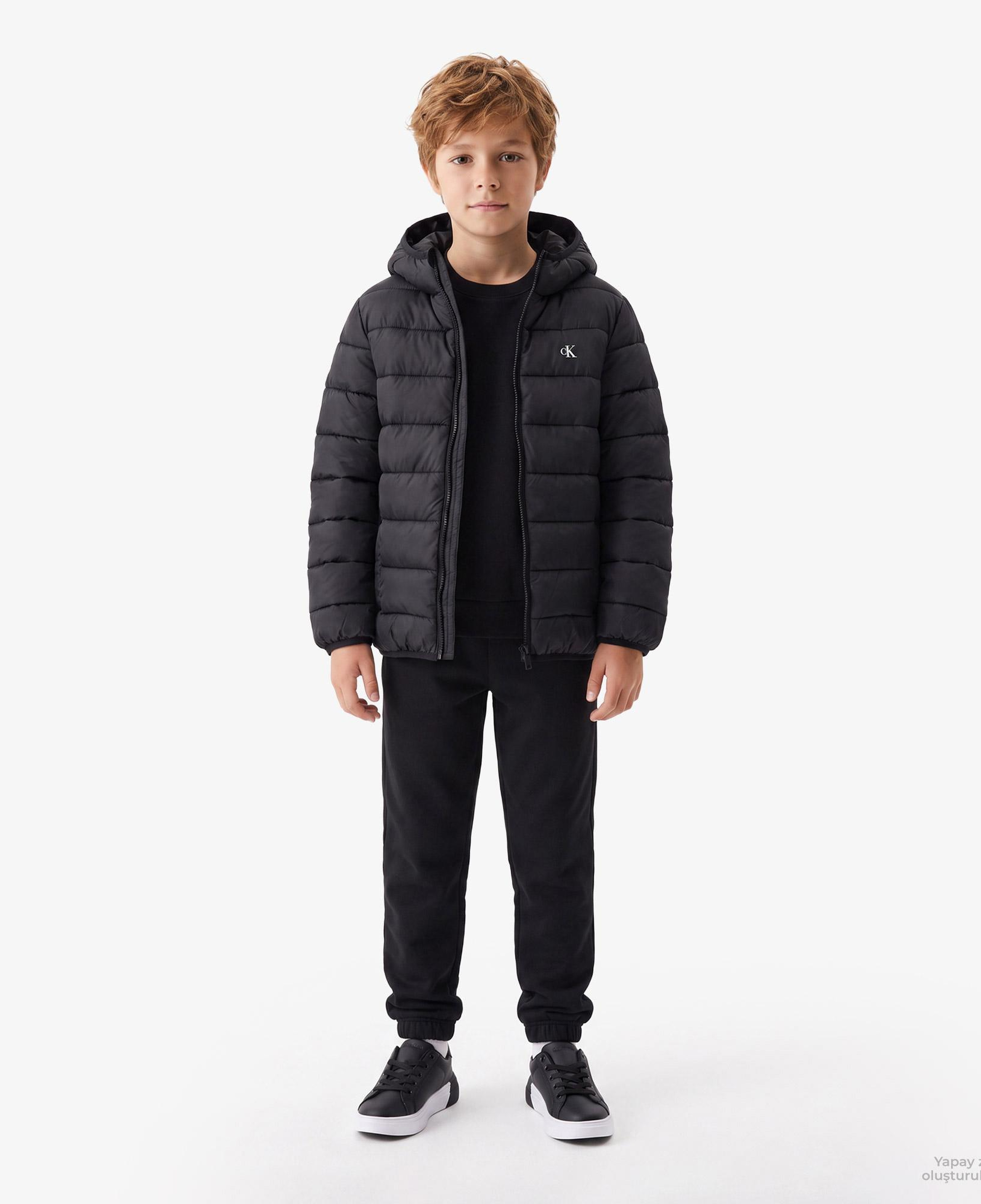 Calvin Klein Monogram Light Padded Çocuk Siyah Other Ceket