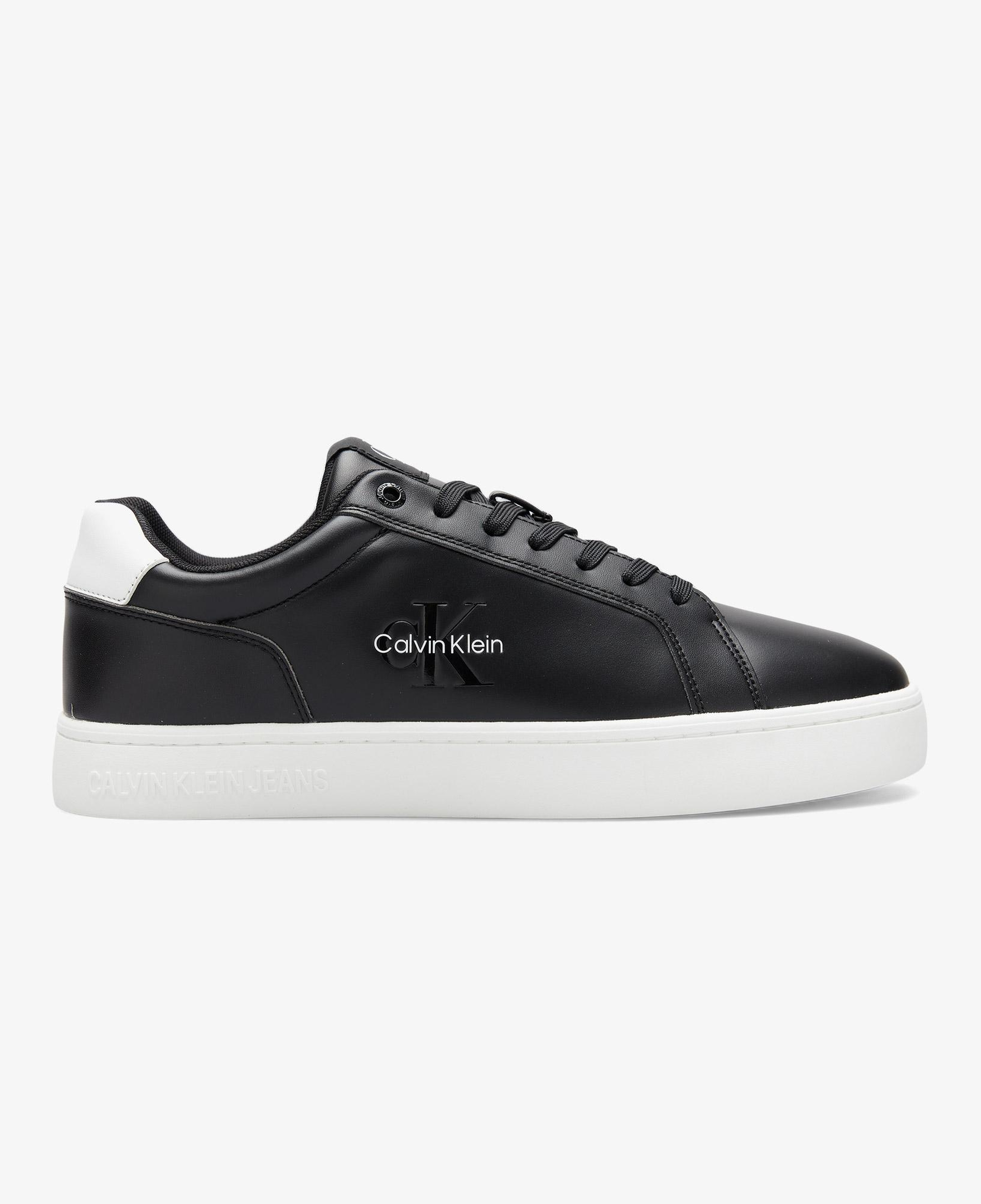Calvin Klein Classic Cupsole Mono Erkek Siyah Sneaker