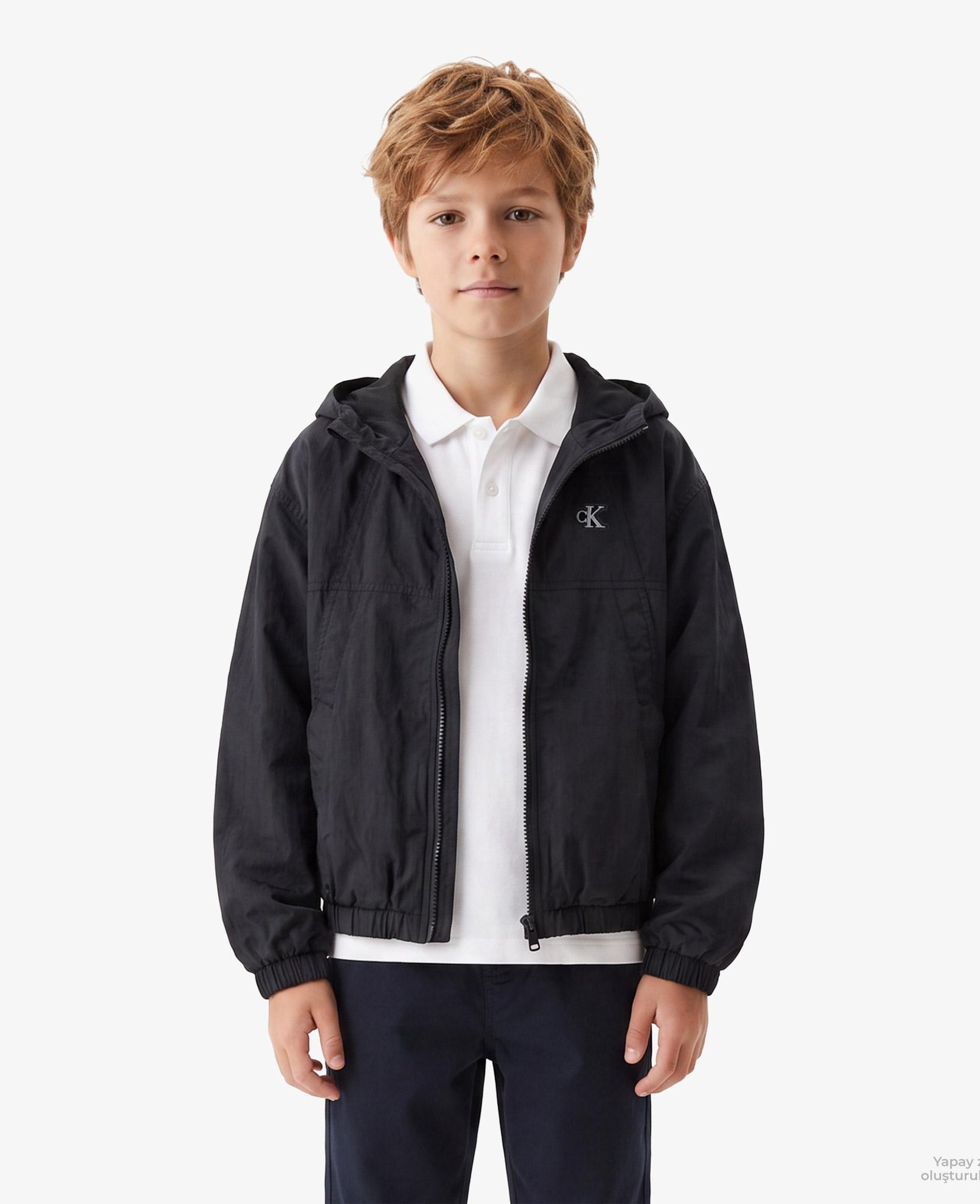Calvin Klein Mini Me Çocuk Siyah Rüzgarlık