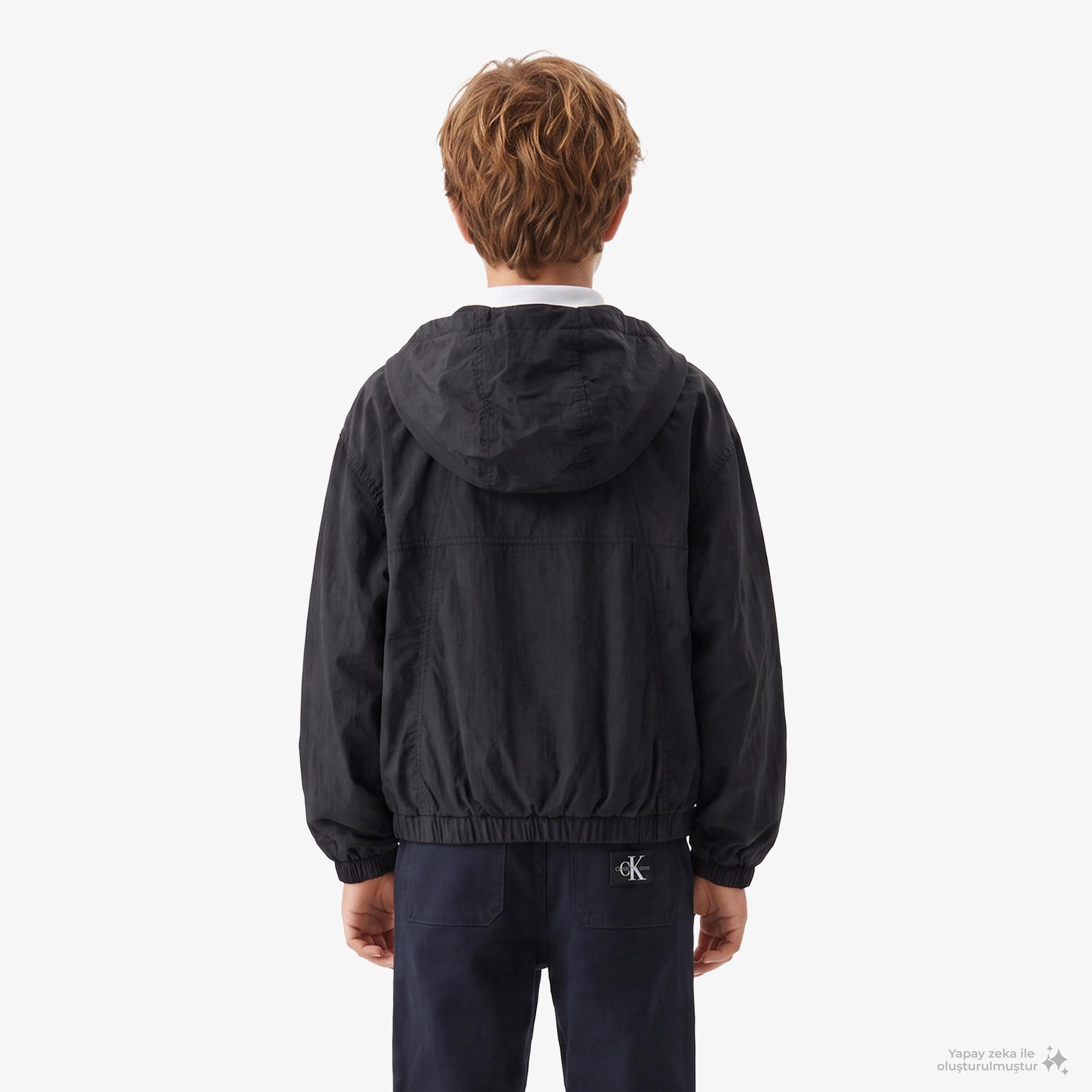 Calvin Klein Mini Me Çocuk Siyah Rüzgarlık