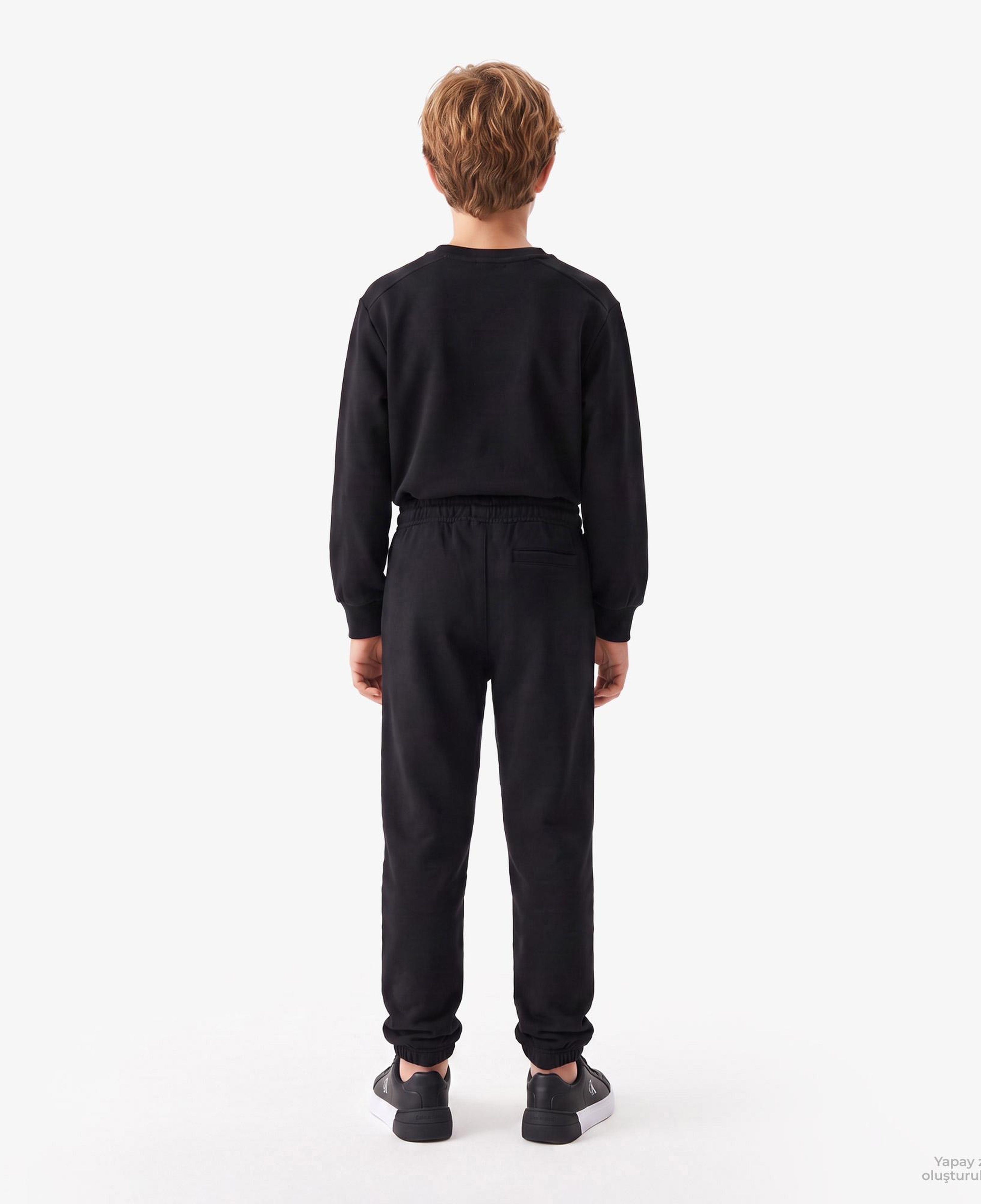 Calvin Klein Monologo Badge Çocuk Siyah Eşofman Altı