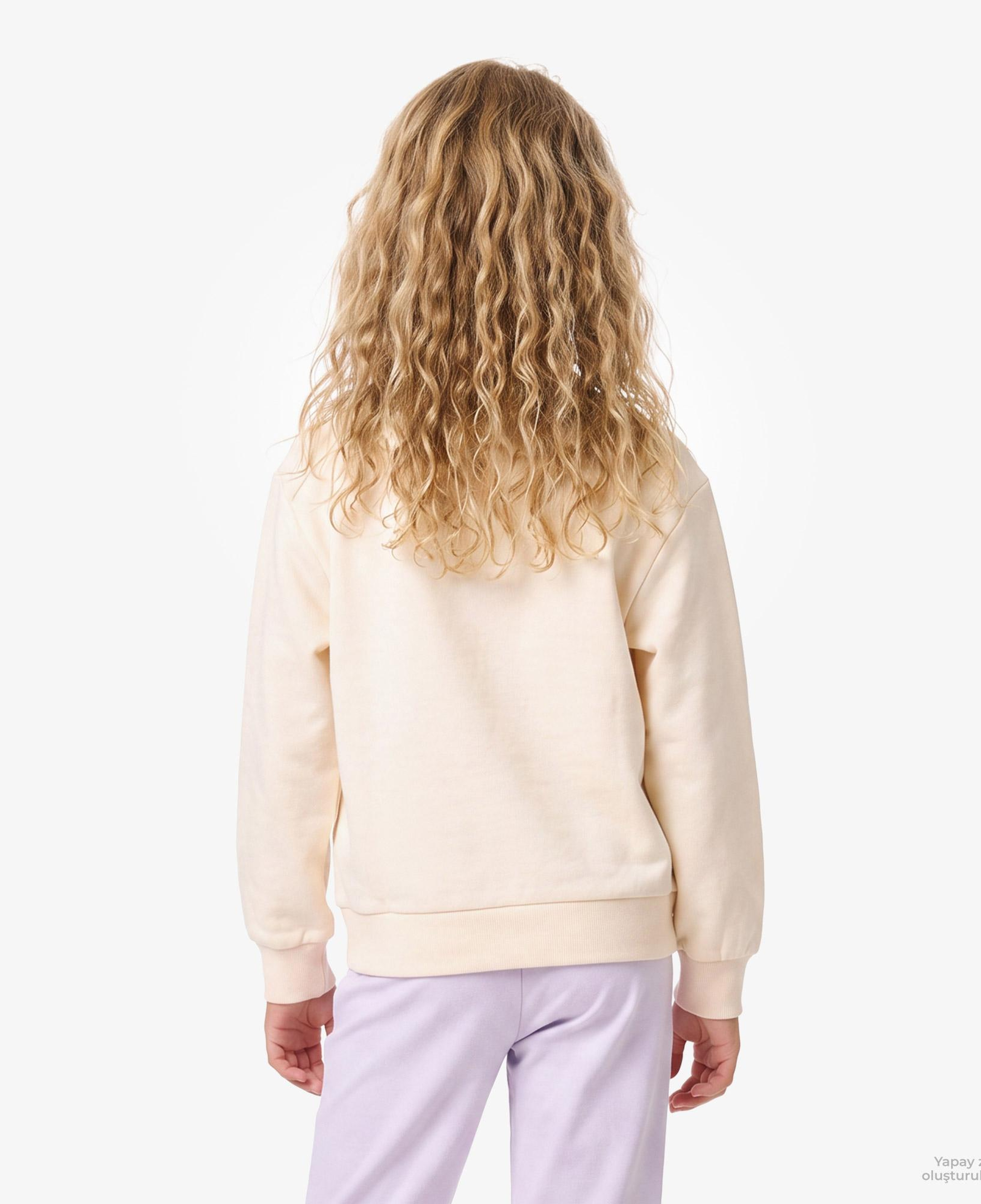 Calvin Klein Logo Fashion Çocuk Pembe Sweatshirt