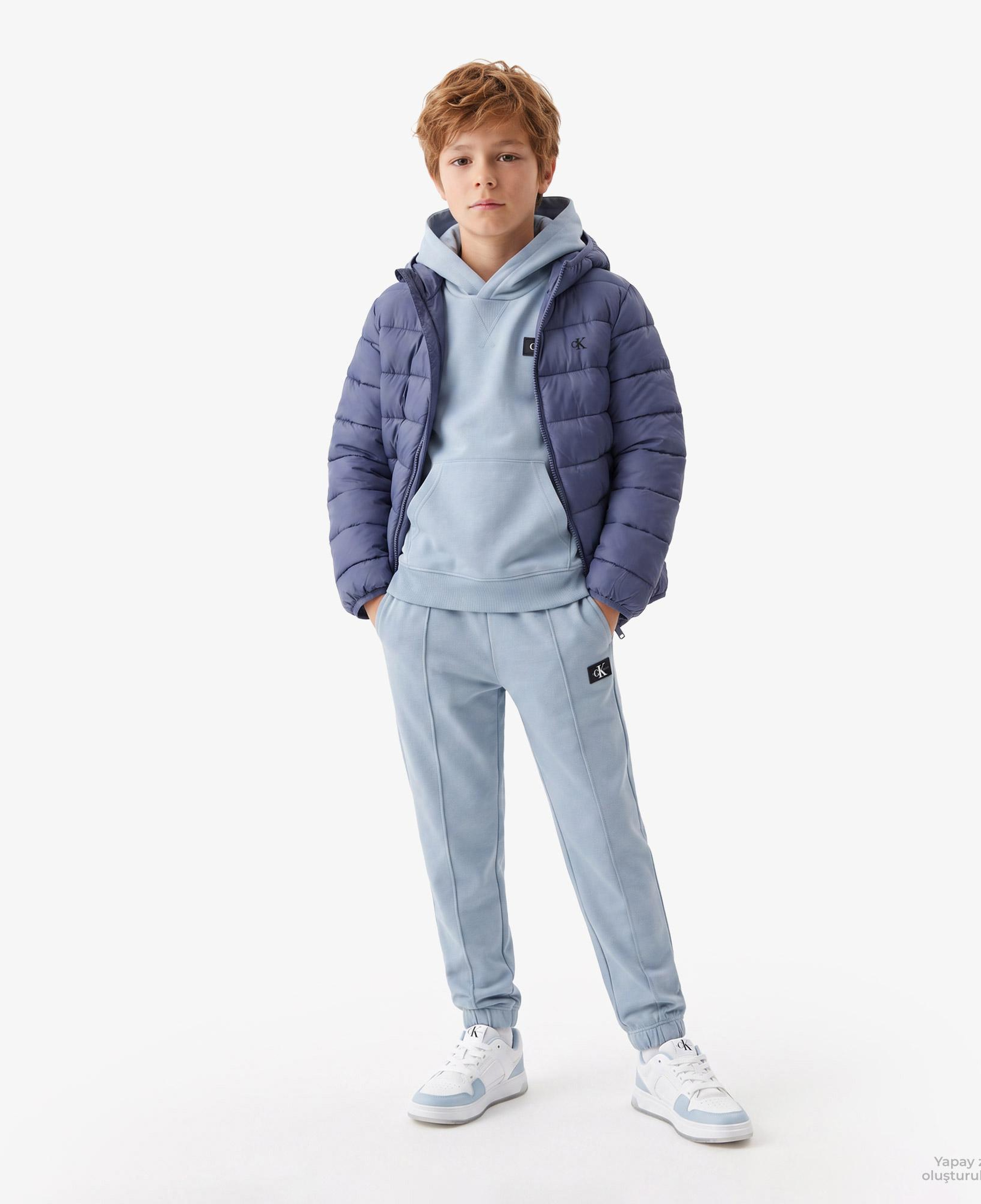 Calvin Klein Monogram Light Padded Çocuk Mavi Other Ceket