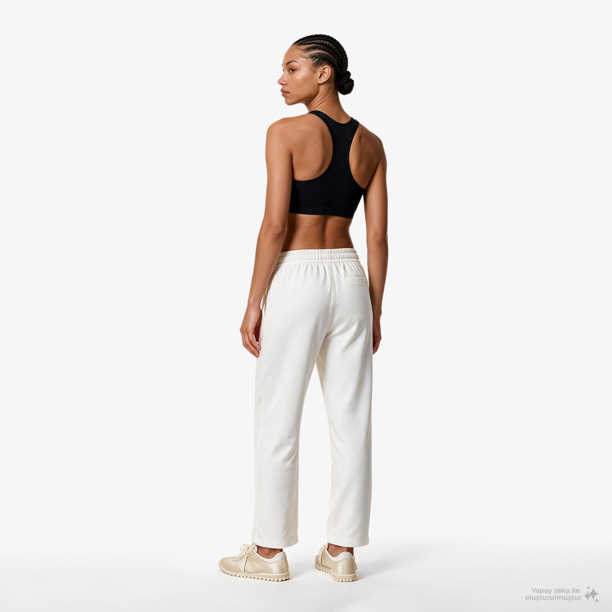 Calvin Klein French Terry Standard Logo Bottom Kadın Beyaz Eşofman Altı