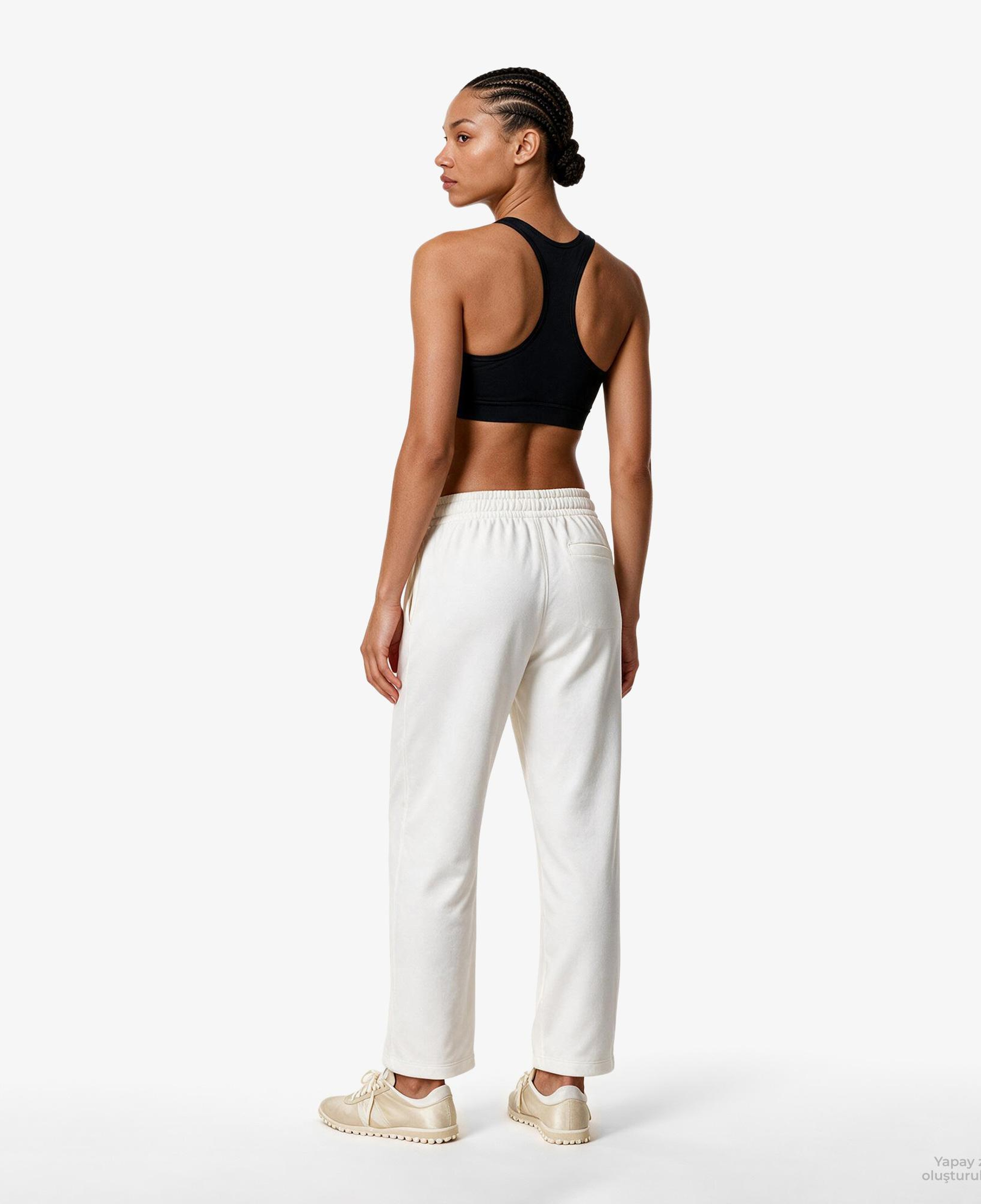 Calvin Klein French Terry Standard Logo Bottom Kadın Beyaz Eşofman Altı