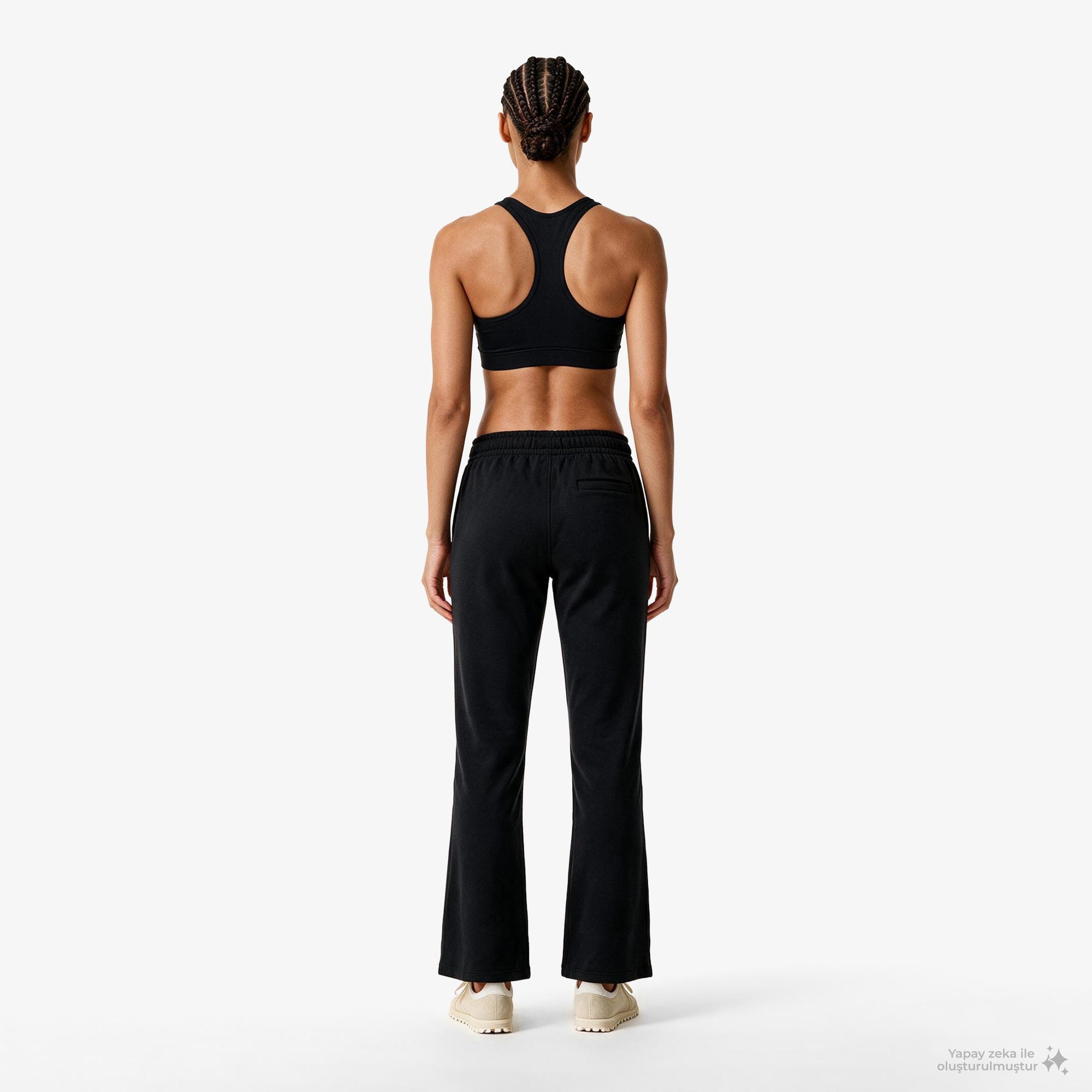 Calvin Klein French Terry Standard Logo Bottom Kadın Siyah Eşofman Altı
