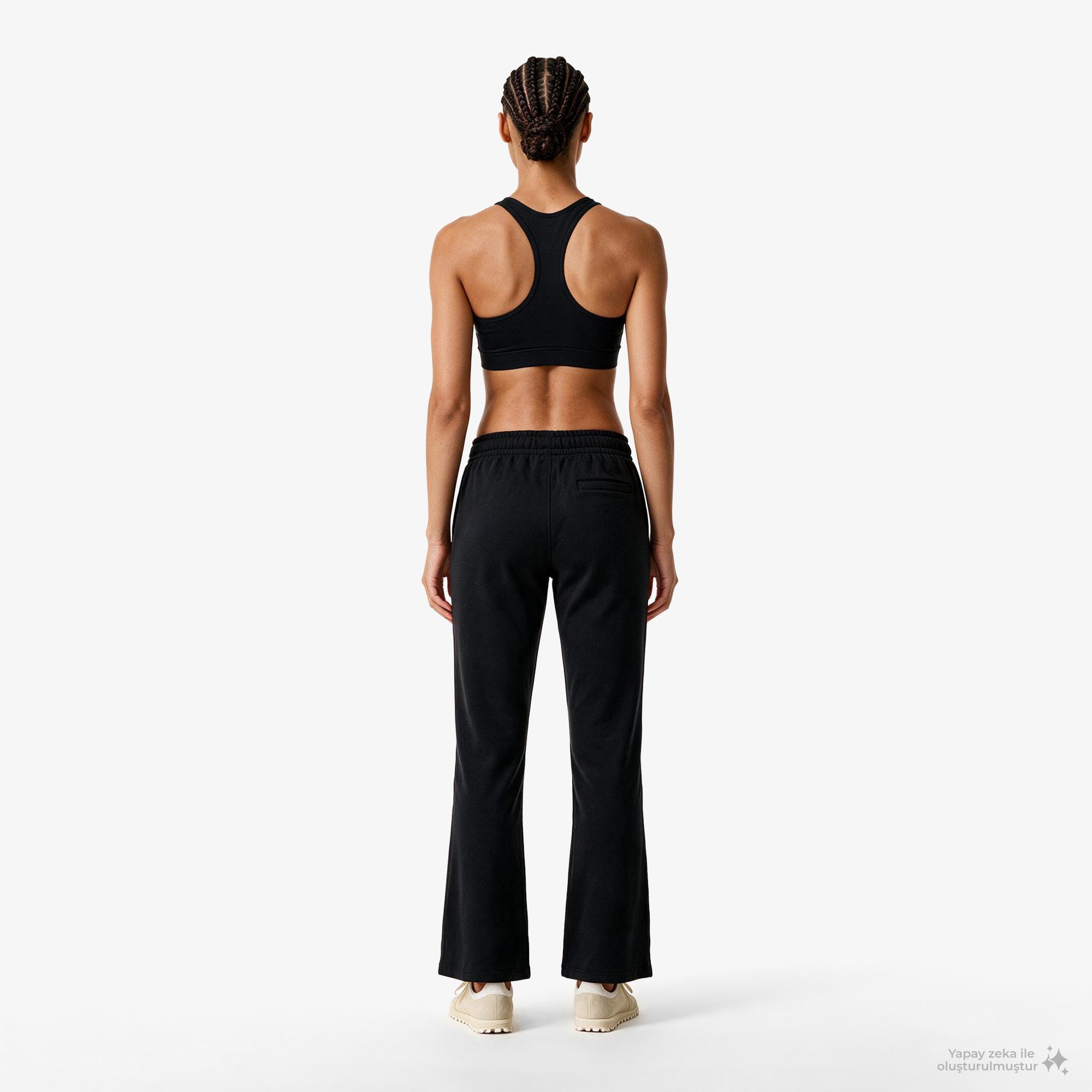 Calvin Klein French Terry Standard Logo Bottom Kadın Siyah Eşofman Altı