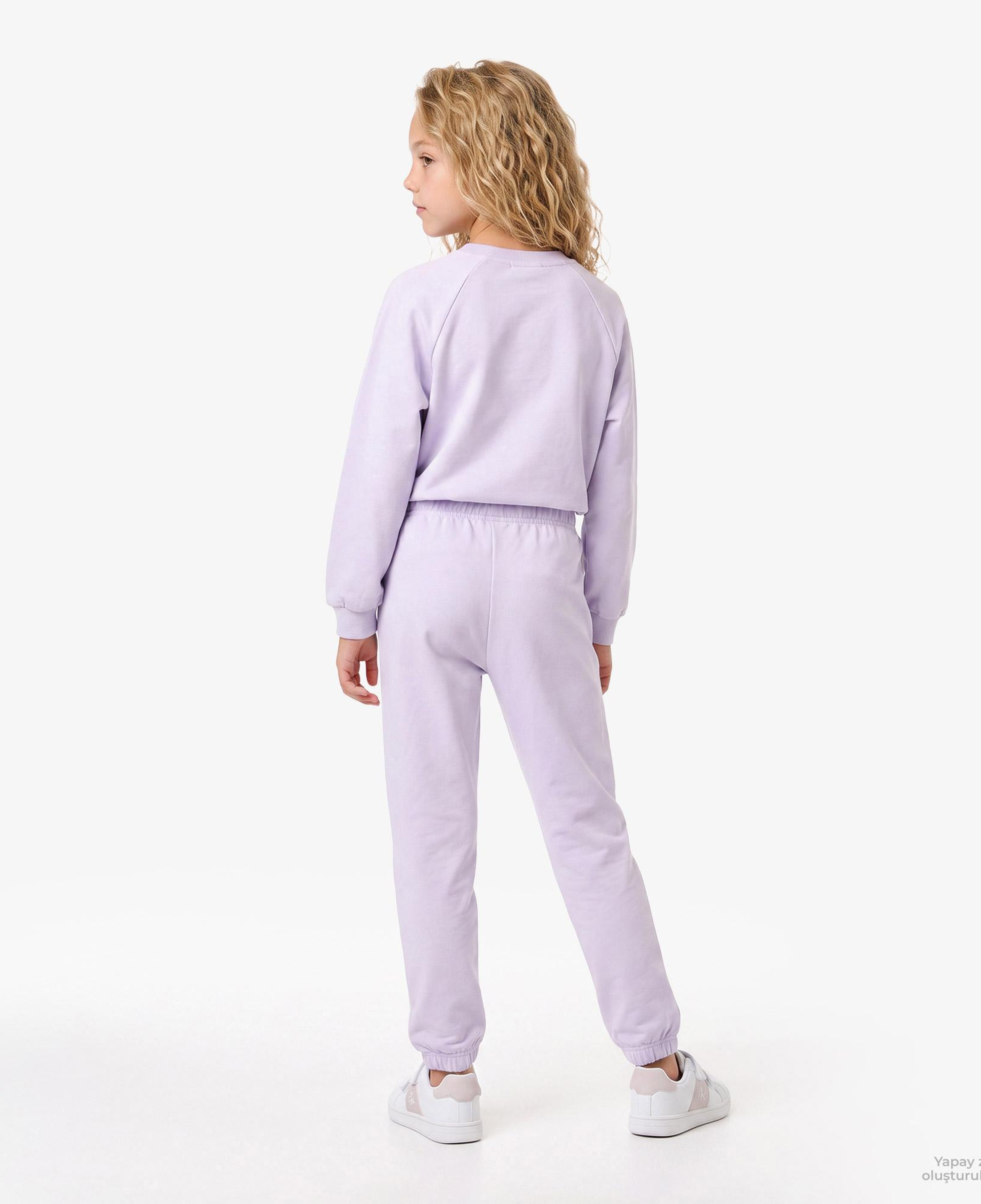 Calvin Klein Monologo Wide Leg Çocuk Pembe Eşofman Altı