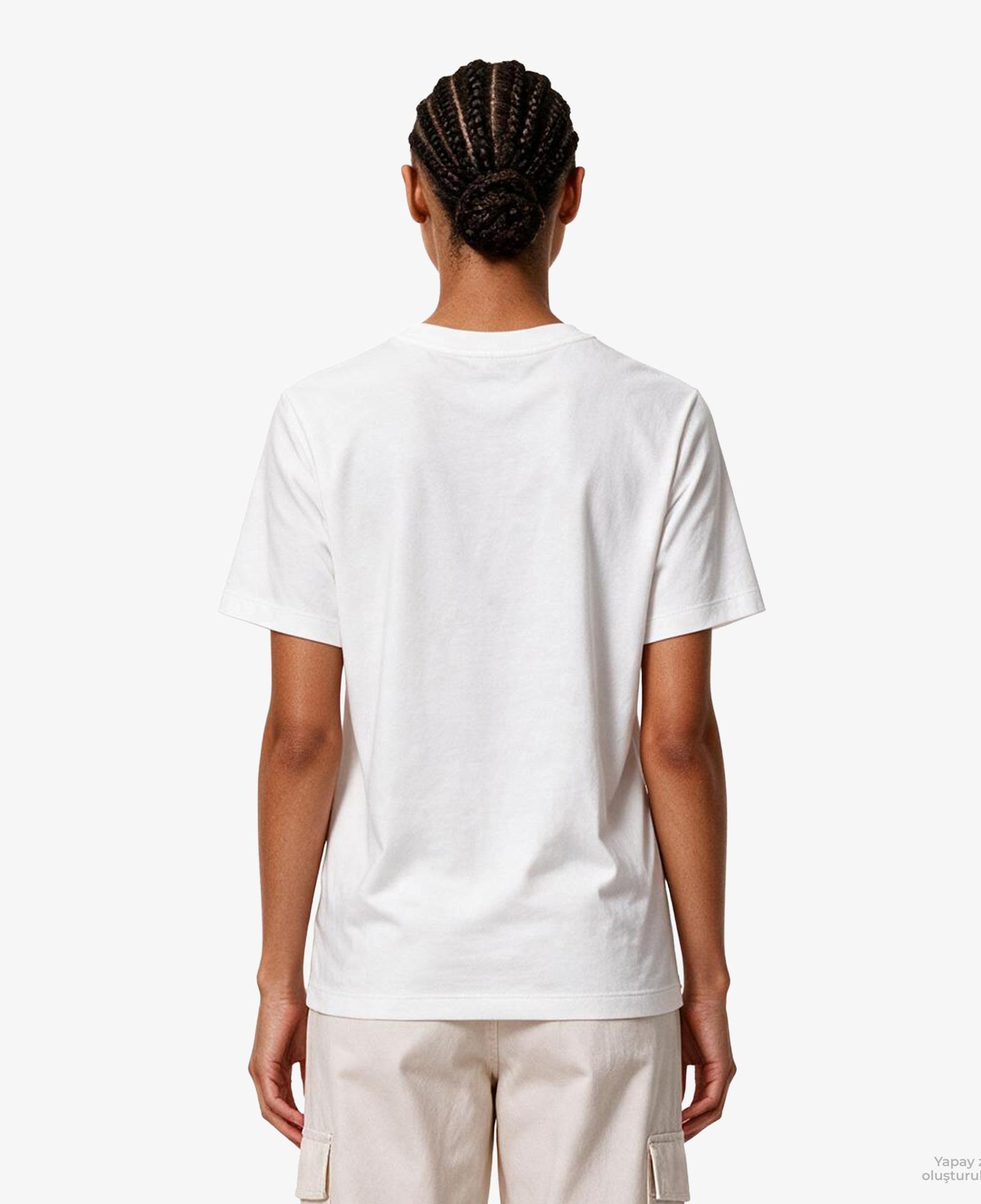 Calvin Klein Baby Terry Hero Monologo Kadın Beyaz T-Shirt