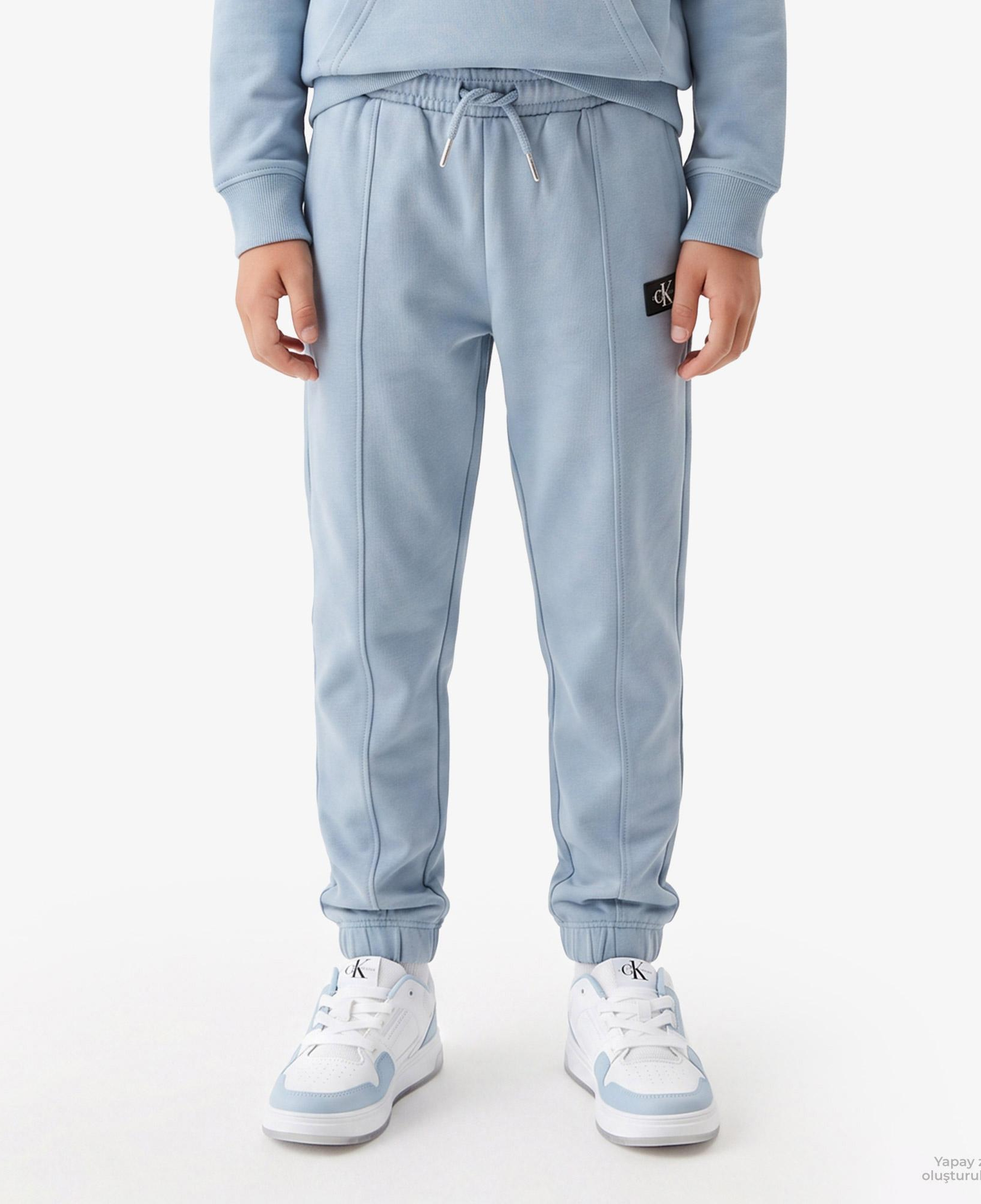 Calvin Klein Monologo Badge Çocuk Mavi Eşofman Altı