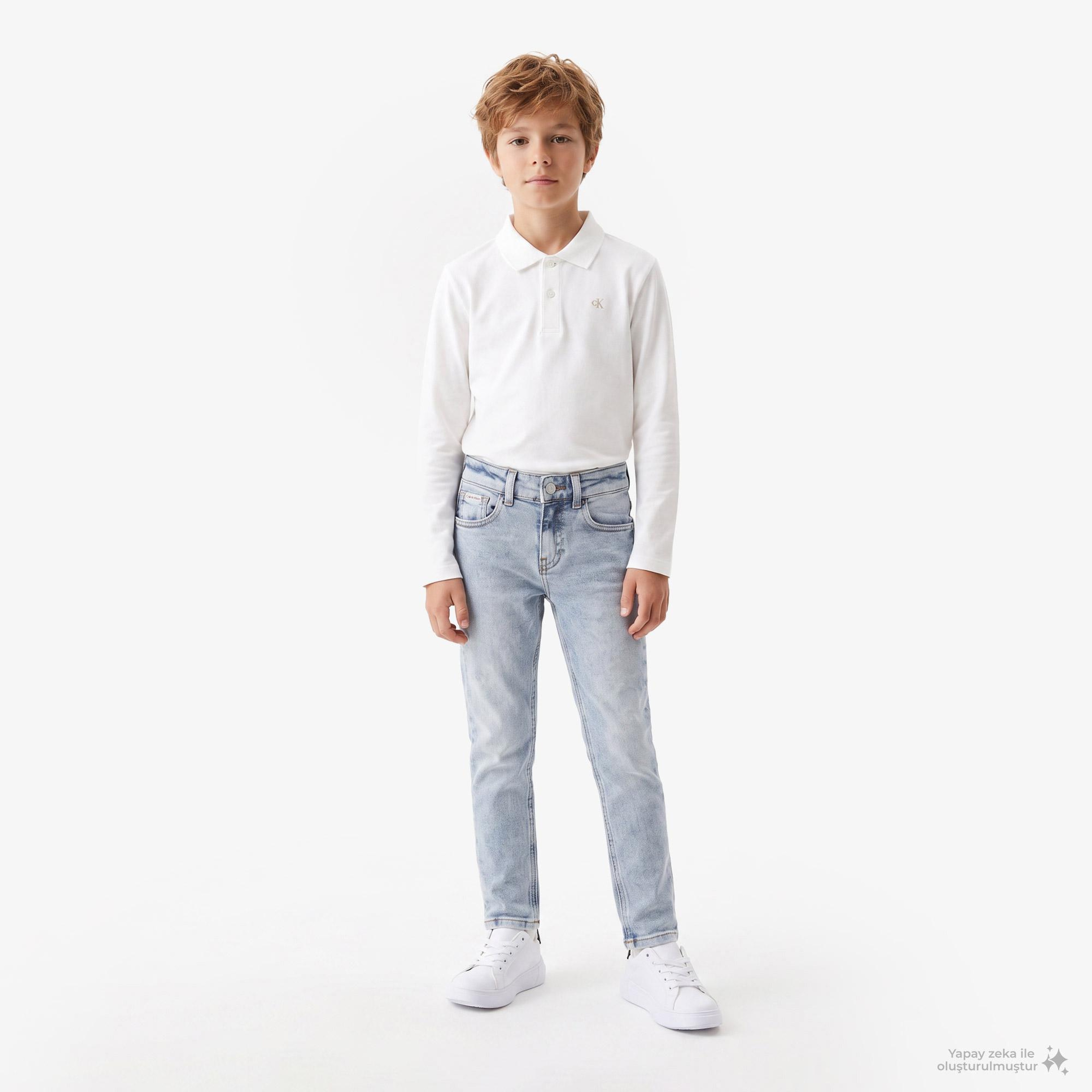 Calvin Klein Dad Çocuk Mavi Jean