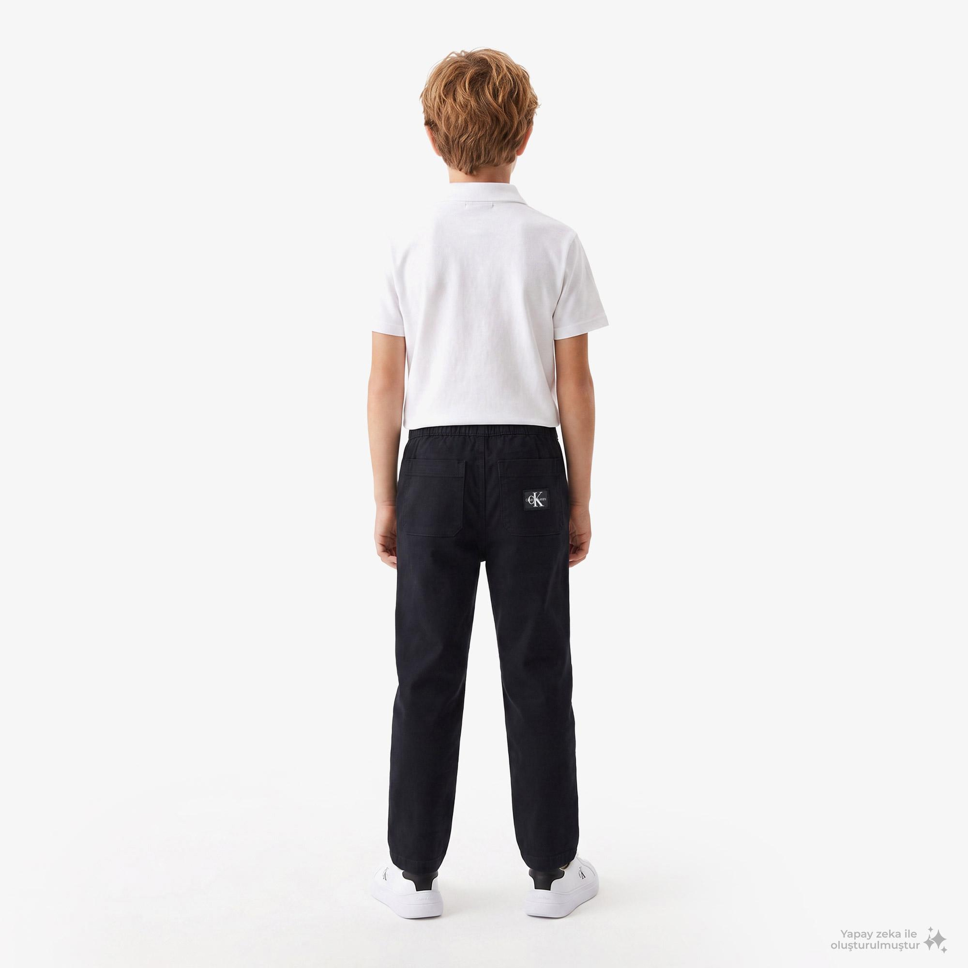 Calvin Klein Easy Pull-On Çocuk Siyah Pantolon