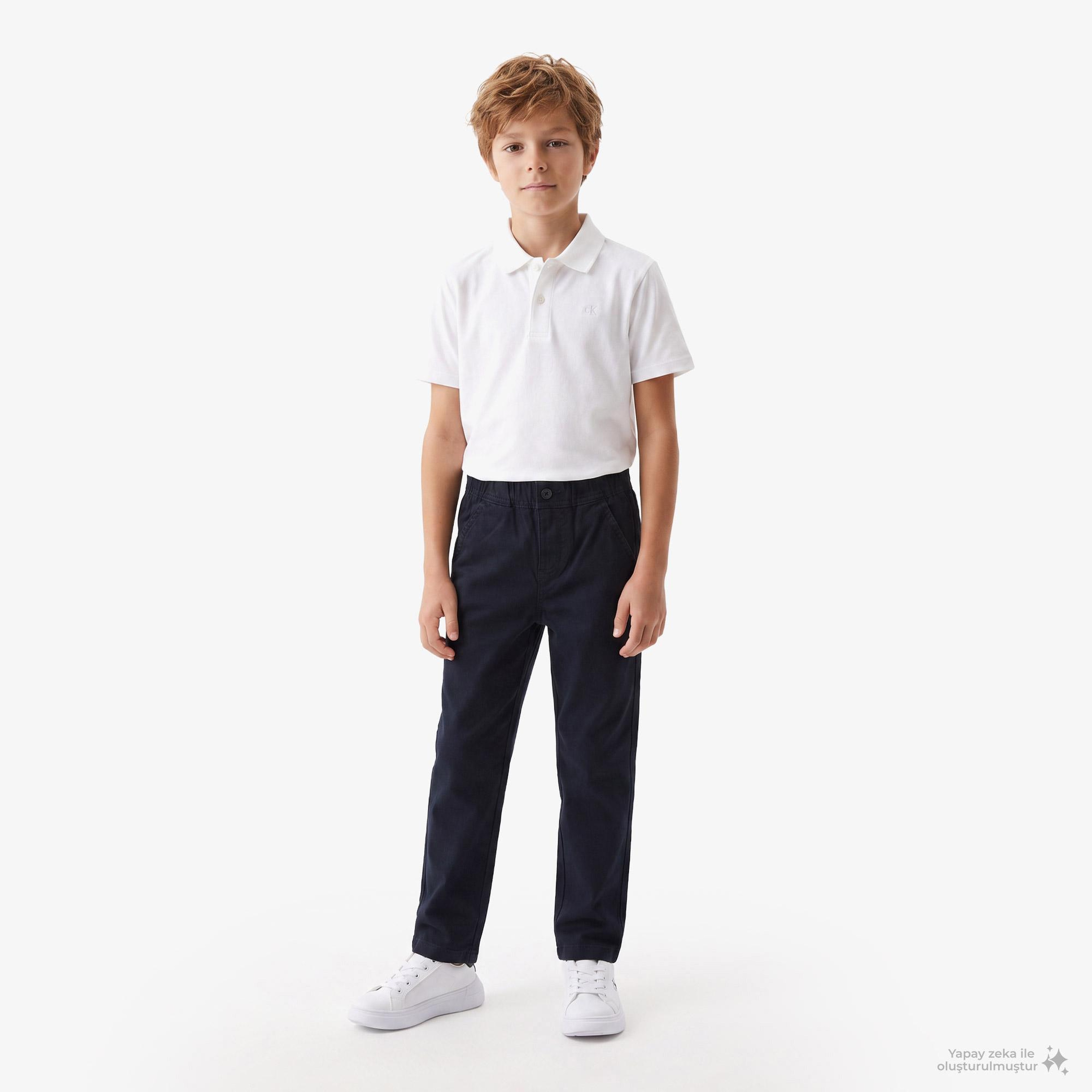 Calvin Klein Easy Pull-On Çocuk Siyah Pantolon