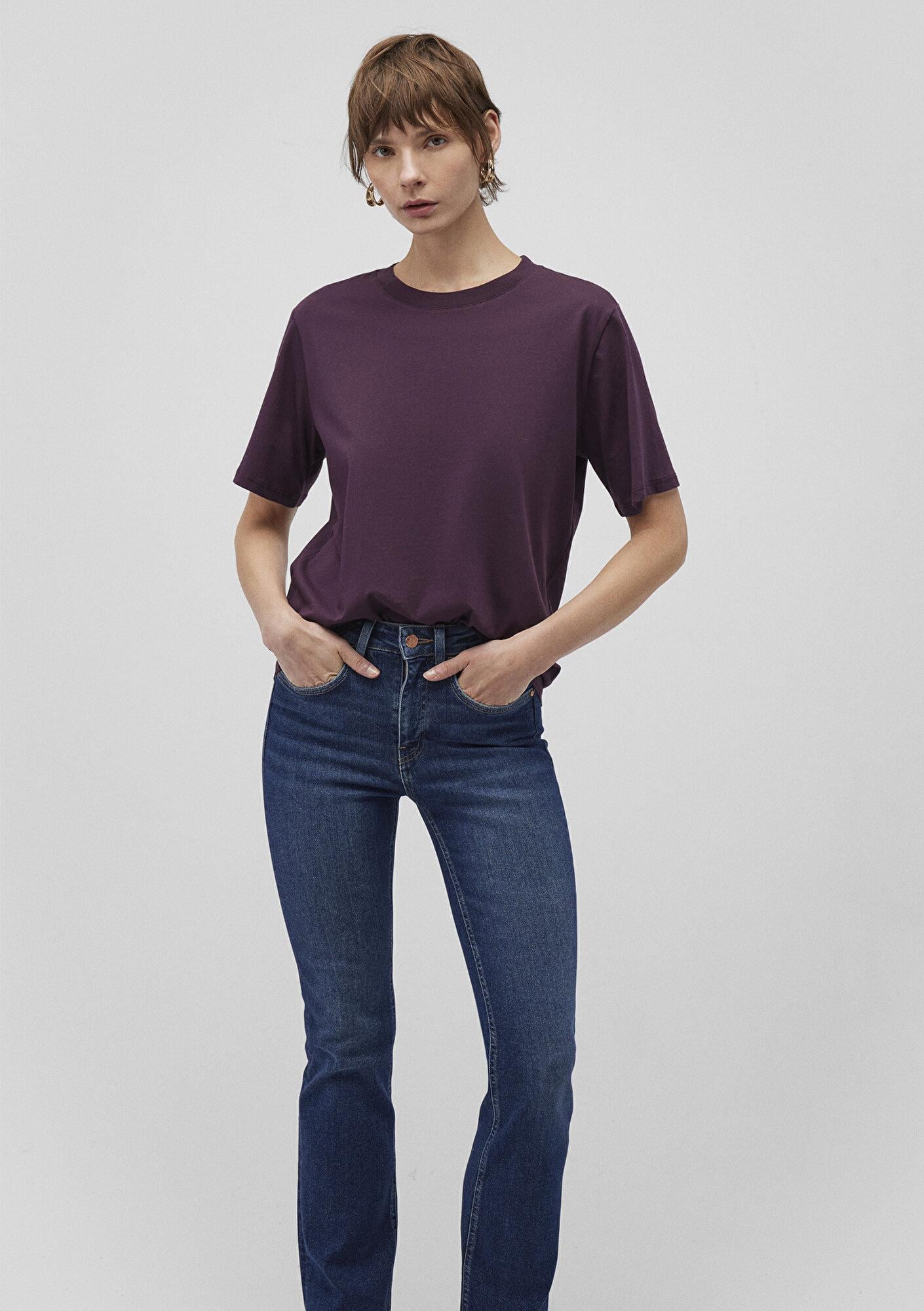 Mavi Mor Basic Tişört Regular Fit / Normal Kesim 1600955-70635