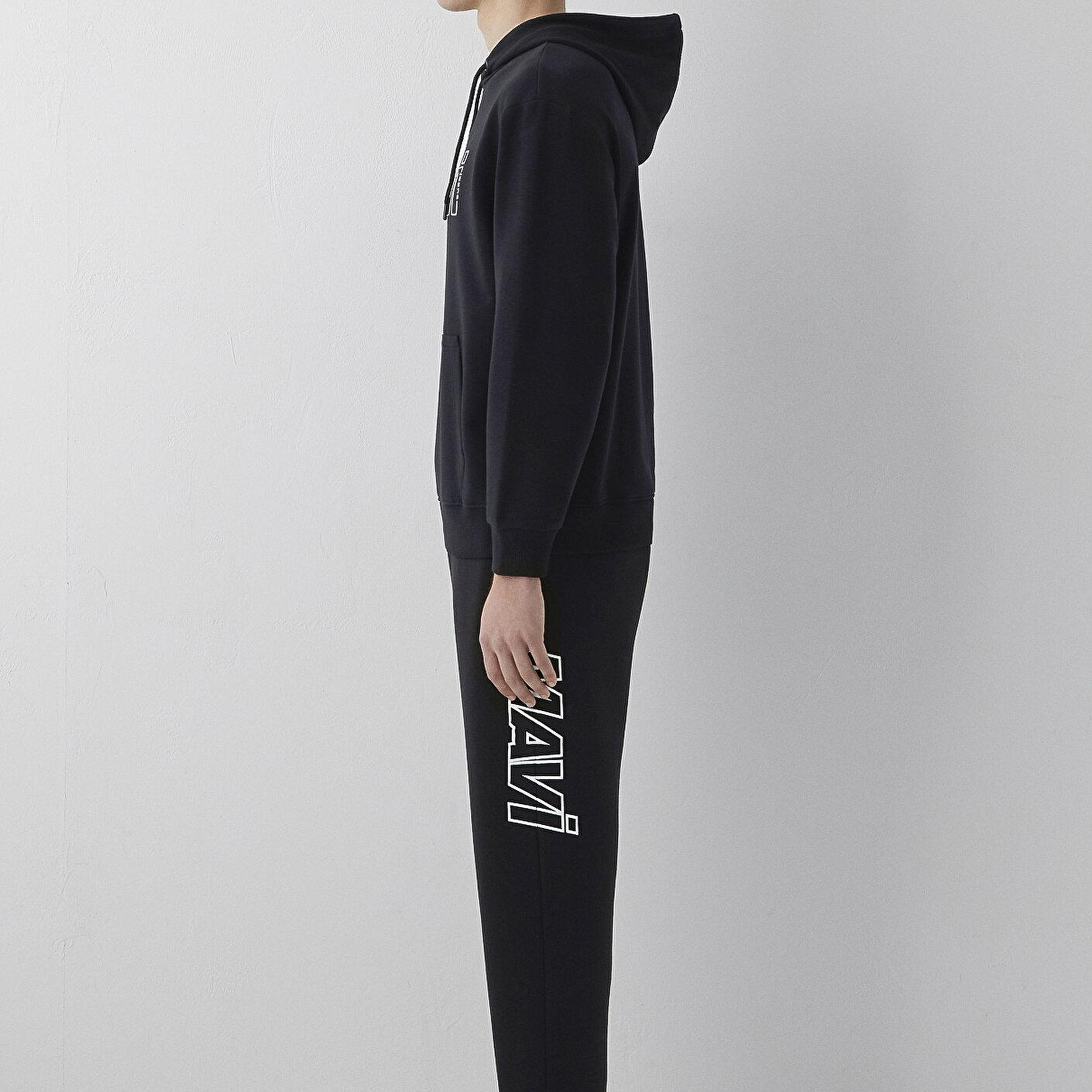 Mavi Mavi Logo Baskılı Siyah Sweatshirt 0S10196-900