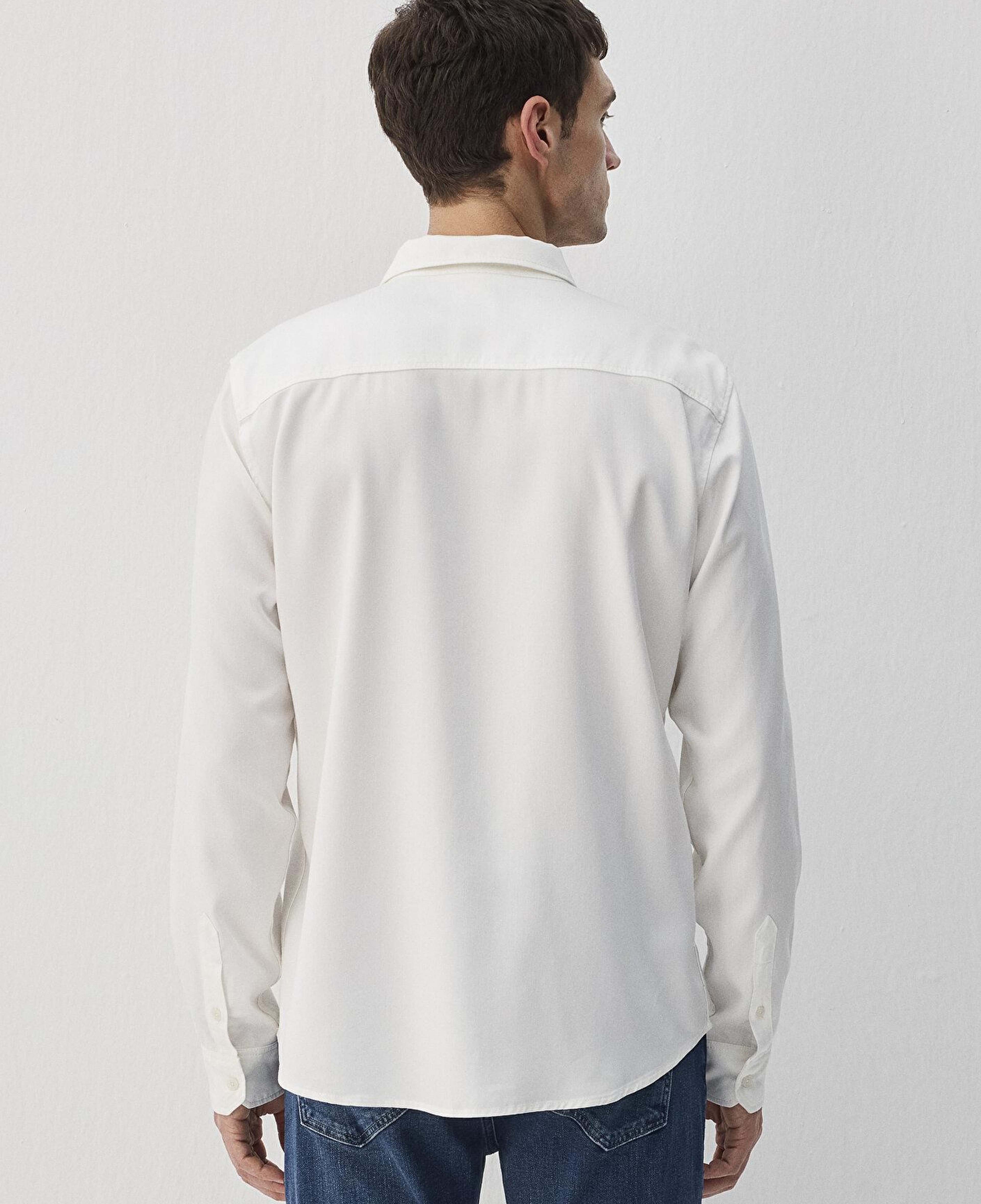 Mavi Beyaz (TENCEL™) Liyosel Gömlek Regular Fit / Normal Kesim 0210818-70057
