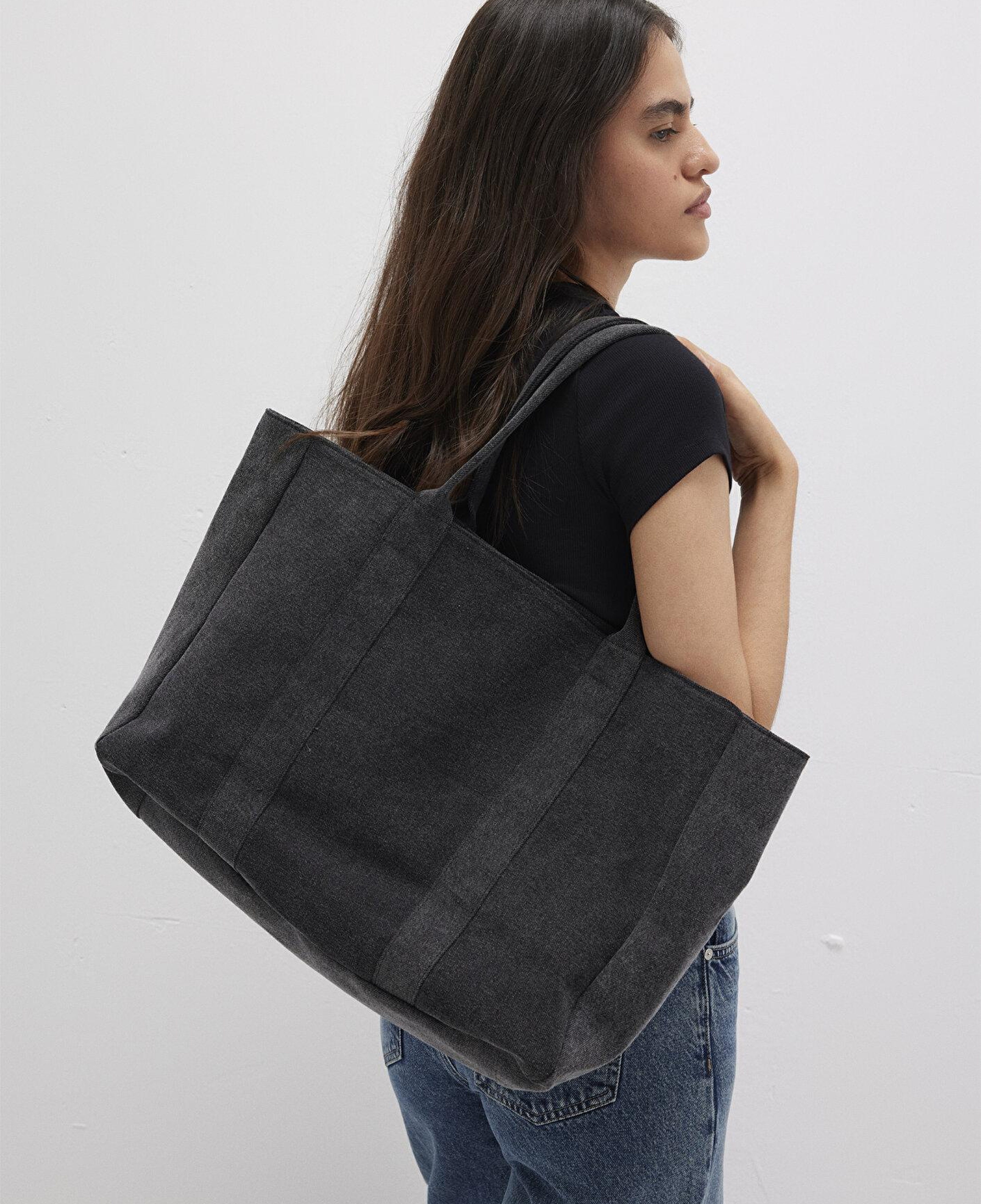 Mavi Antrasit Denim Omuz Çantası 1913493-26868