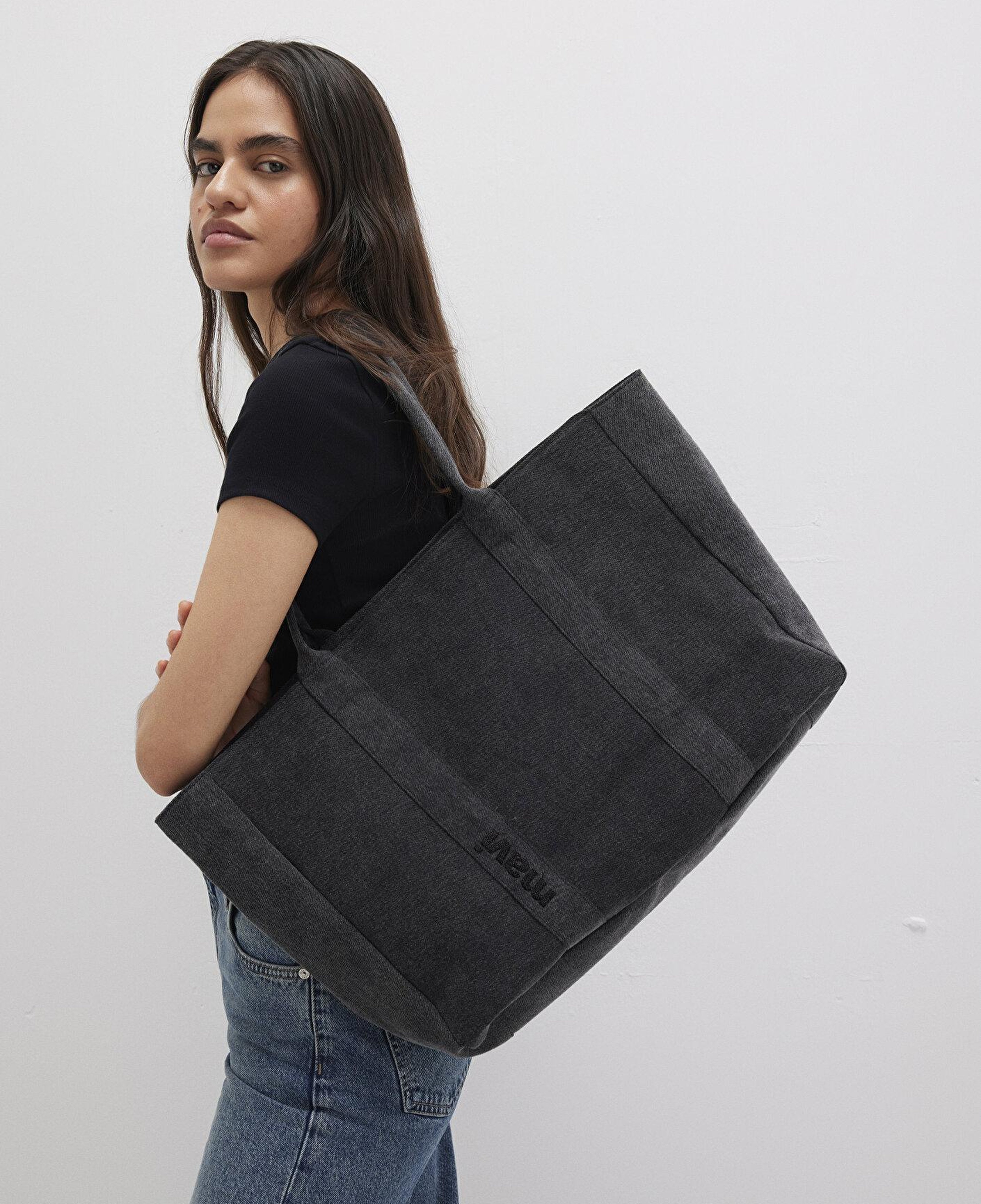 Mavi Antrasit Denim Omuz Çantası 1913493-26868
