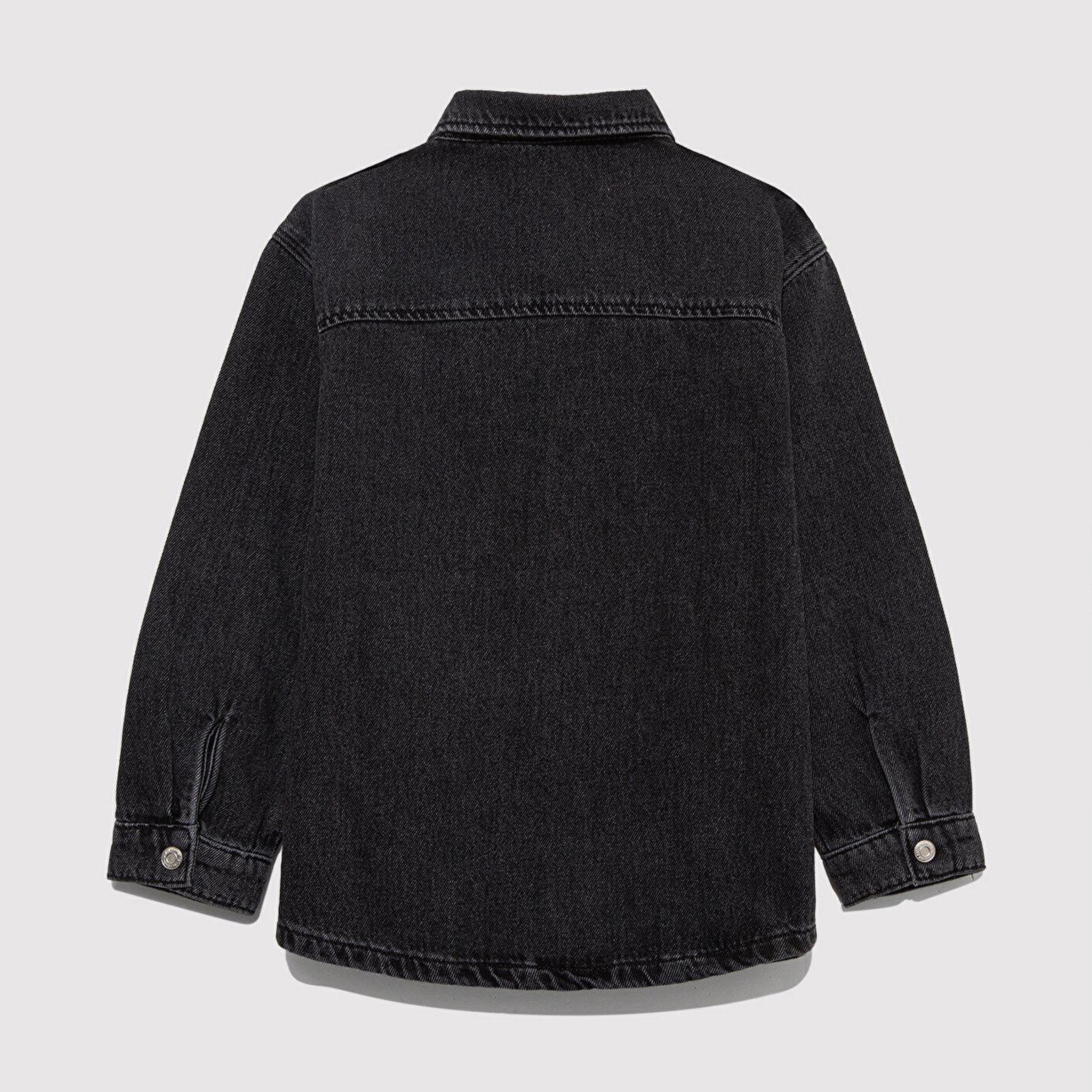 Mavi Bobbo 90lar Antrasit Denim Jean Gömlek Oversize / Geniş Kesim 6210000-89447